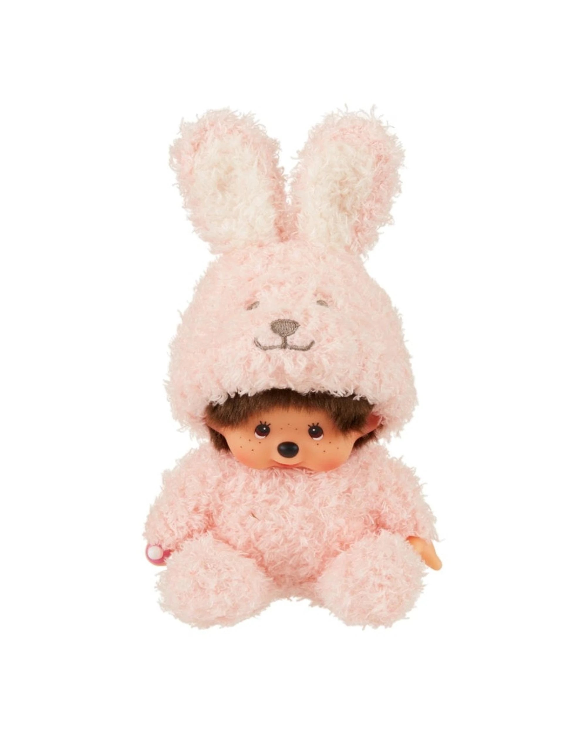 1 Sekiguchi Monchhichi Sitting Fluffy Bunny Plush Doll, 1 of 1