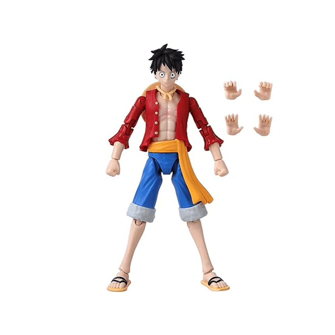 6 Bandai Anime Heroes One Piece Monkey D Luffy Renewal Version Action Figure, 6 of 8