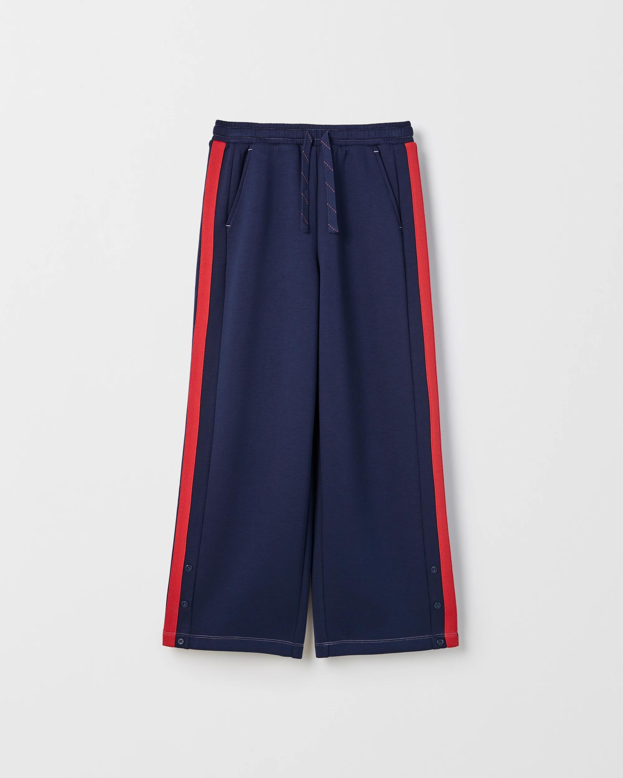 1 Target Kids Scuba Fabric Snap Hem Trackpants NAVY, 1 of 2