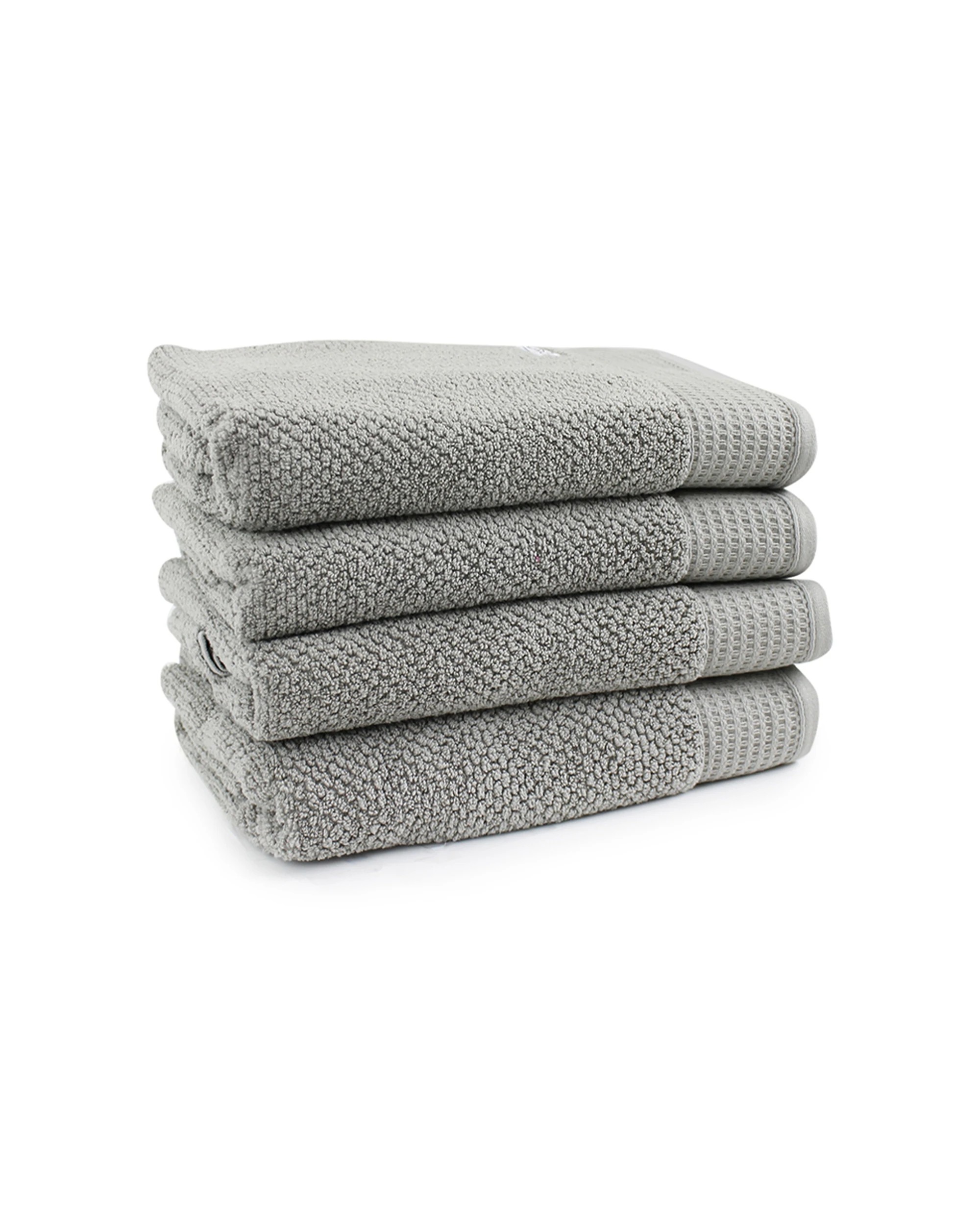 1 Onkaparinga 4pc 69x140cm Cotton Avalon Bathroom Towels Set 550gsm Warm .
 - Silver, 1 of 3