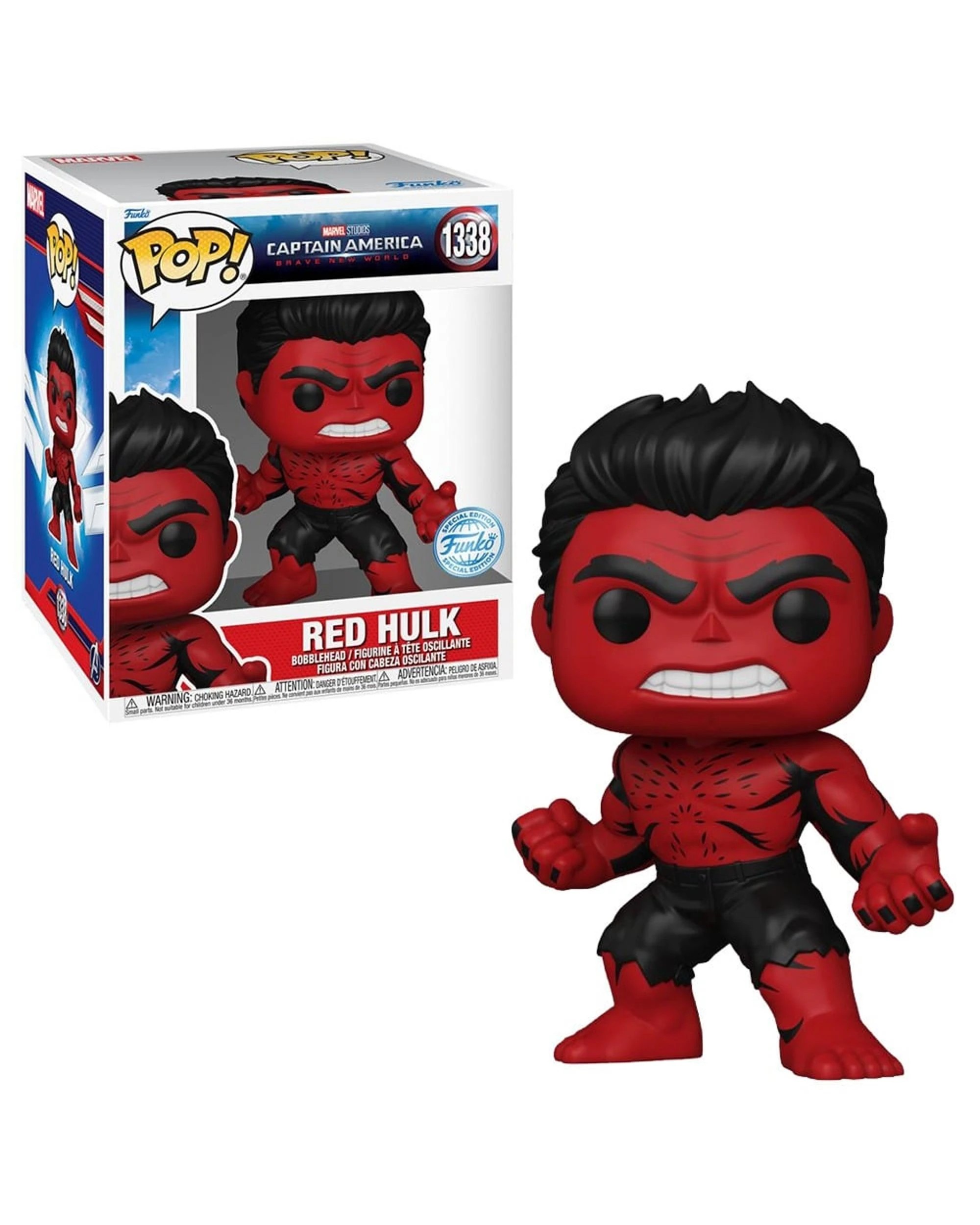 1 Captain America: Brave New World: Red Hulk Deco Super Sized 6 inch Funko POP! Vinyl Figure, 1 of 3