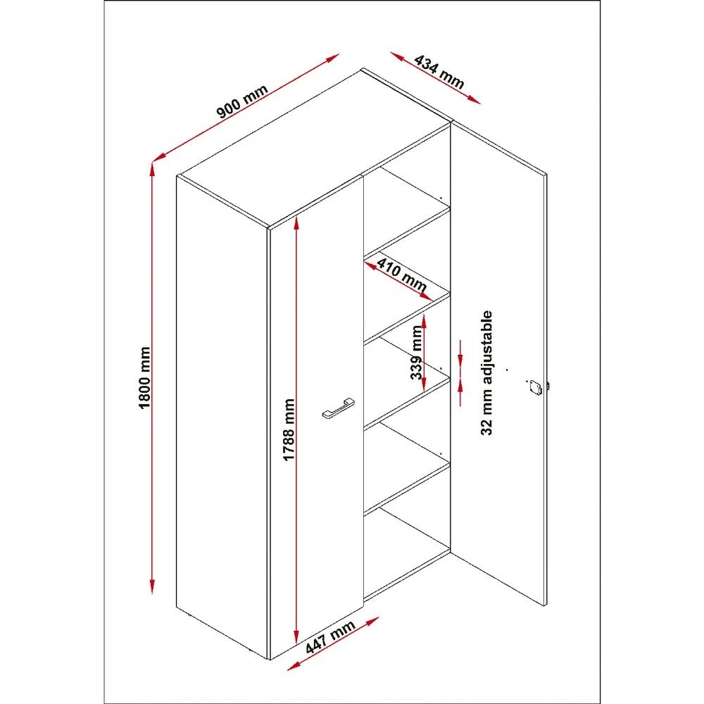 2 Toro High Cupboard Cabinets Cupboards, Lockers and Credenzas, 2 of 2