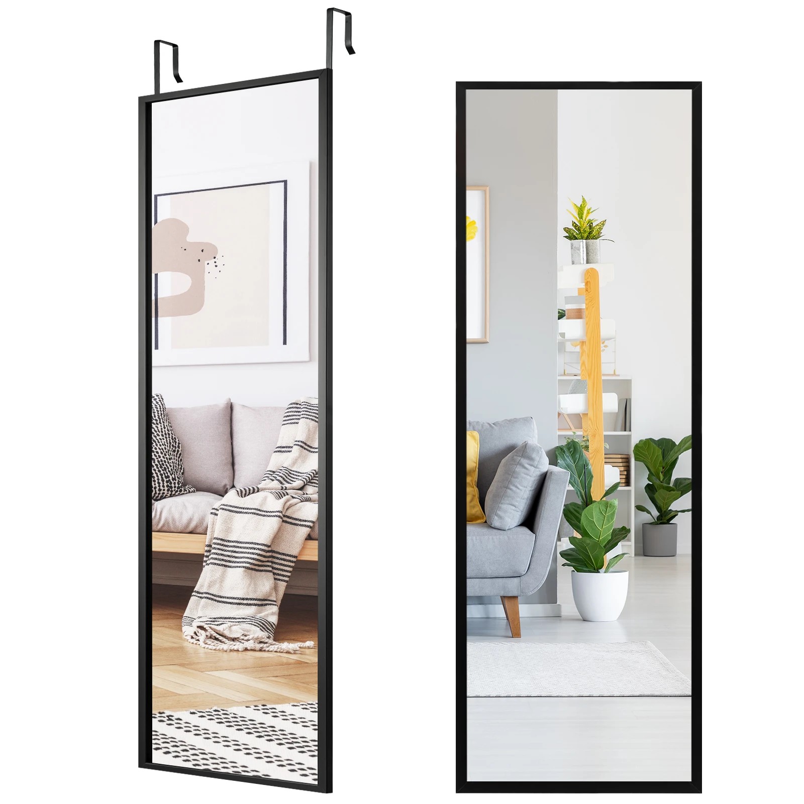 4 Costway 108 x 36cm Door Wall Mounted Mirror Full Length Mirror, 4 of 4