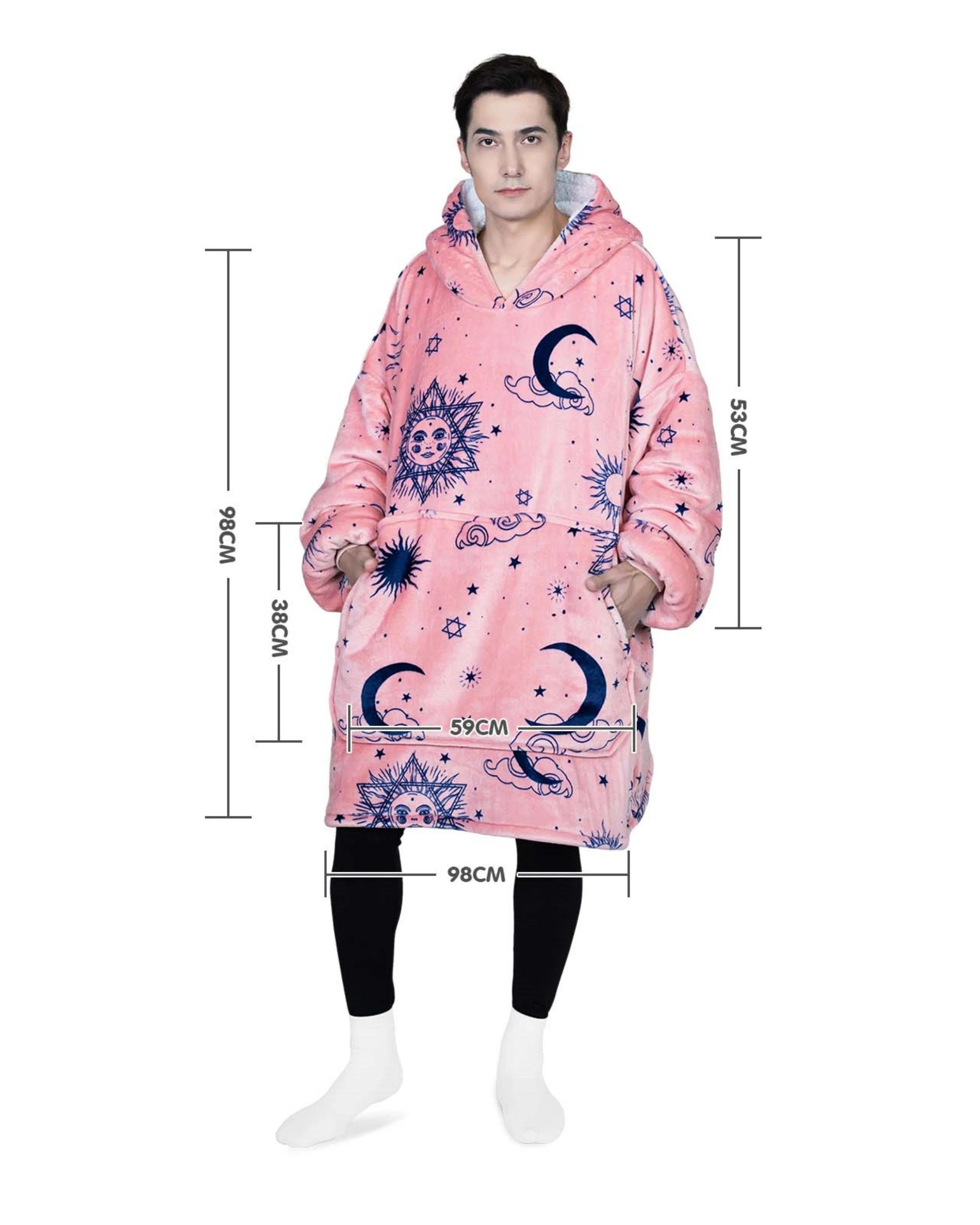 3 Advwin Winter Wearable Blanket Hoodie Adult Yoga Avocado Sweatshirt CARROLL, 3 of 5