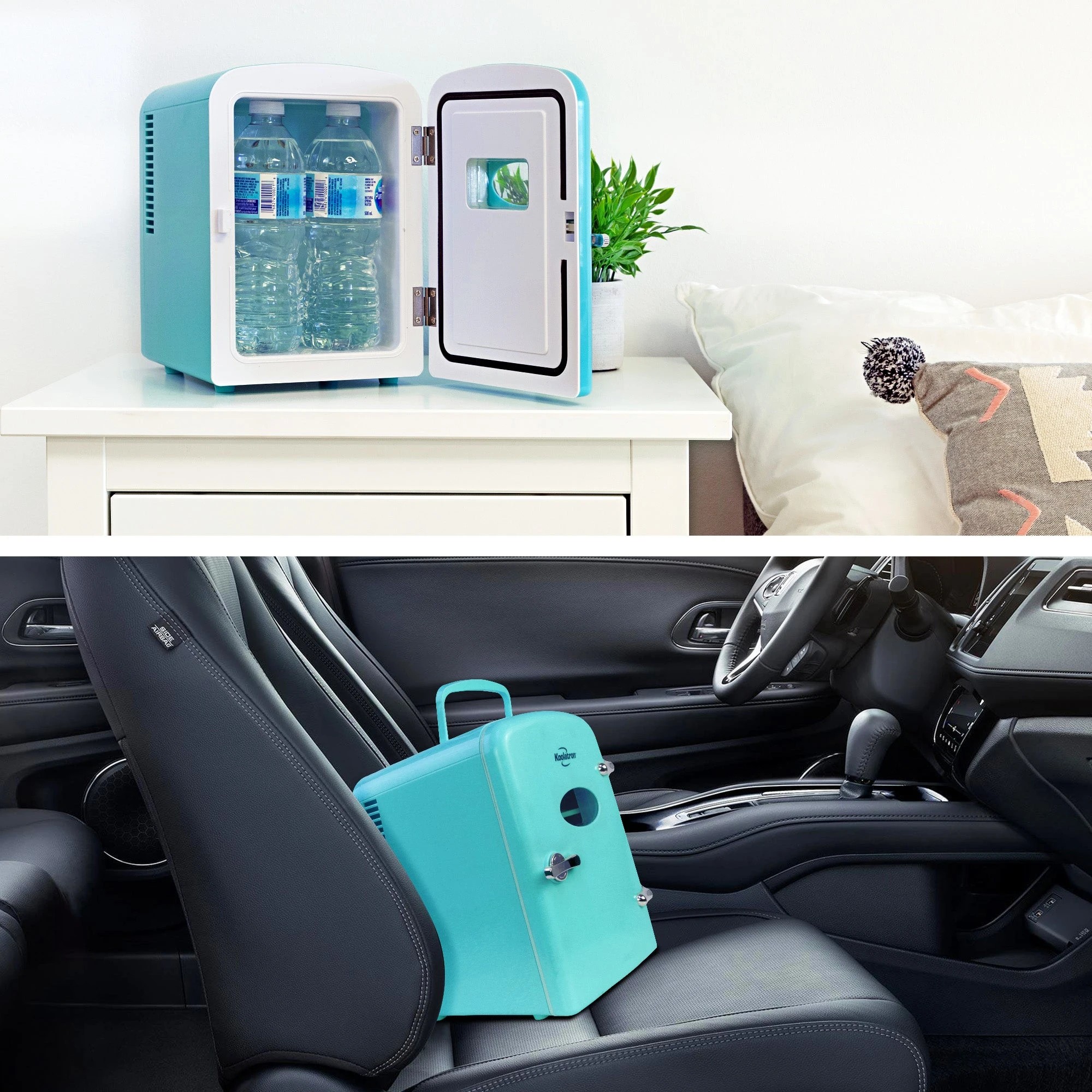 5 Koolatron 4L Green Retro Mini Fridge - Aqua, 5 of 8