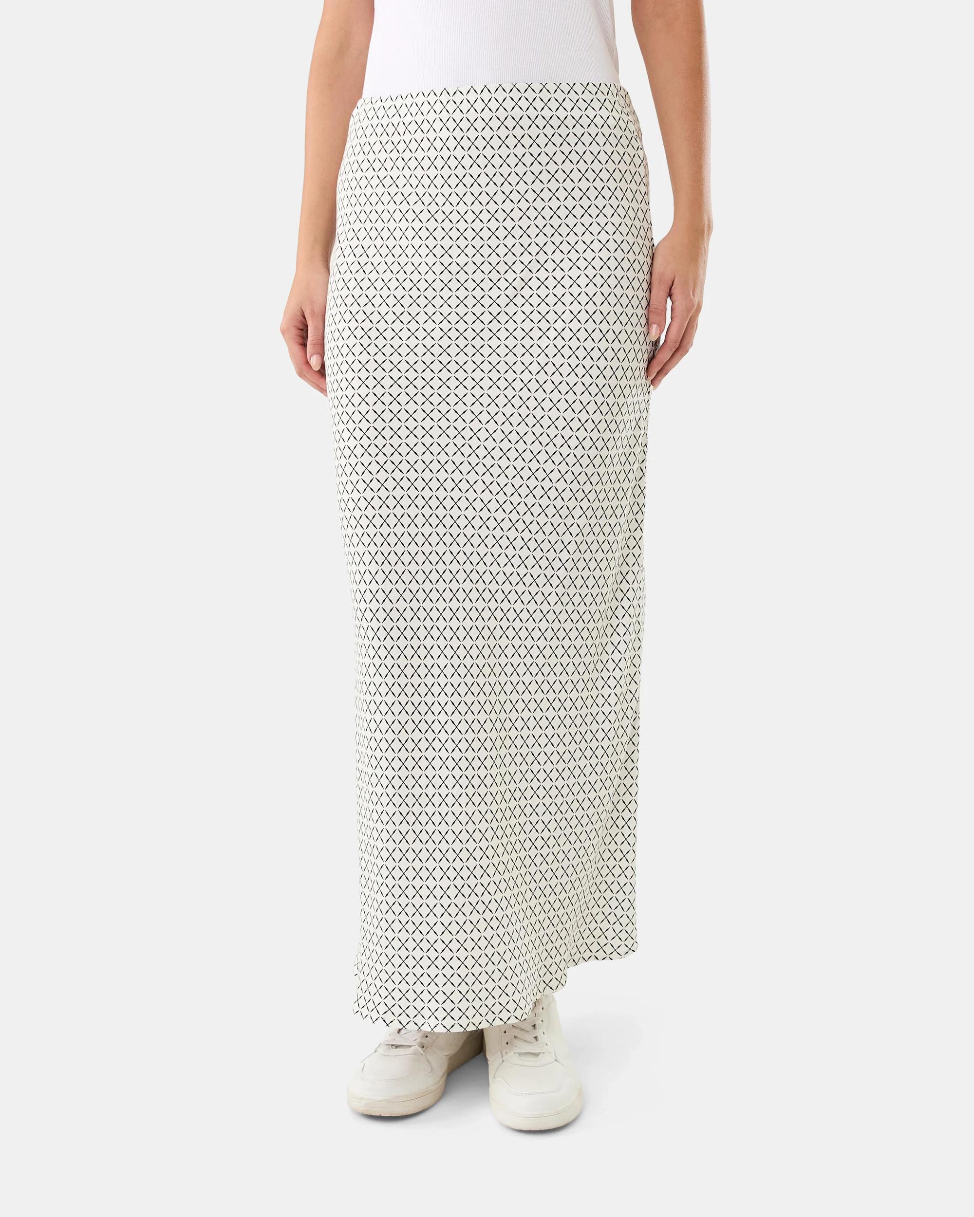 1 Maxi Slip Skirt White Tile, 1 of 5