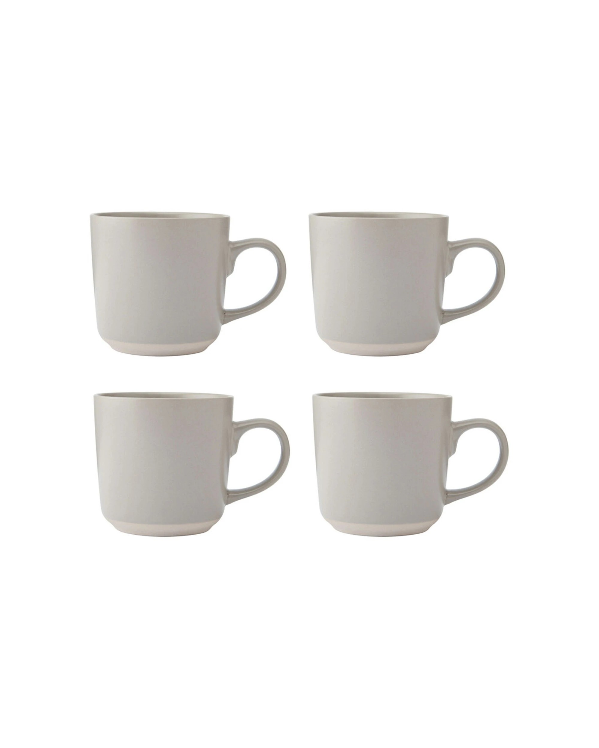 1 La Cafetiere 4PK Ceramic Coffee Mug Drinkware 350ml Stoneware Microwave Safe - Beige, 1 of 7