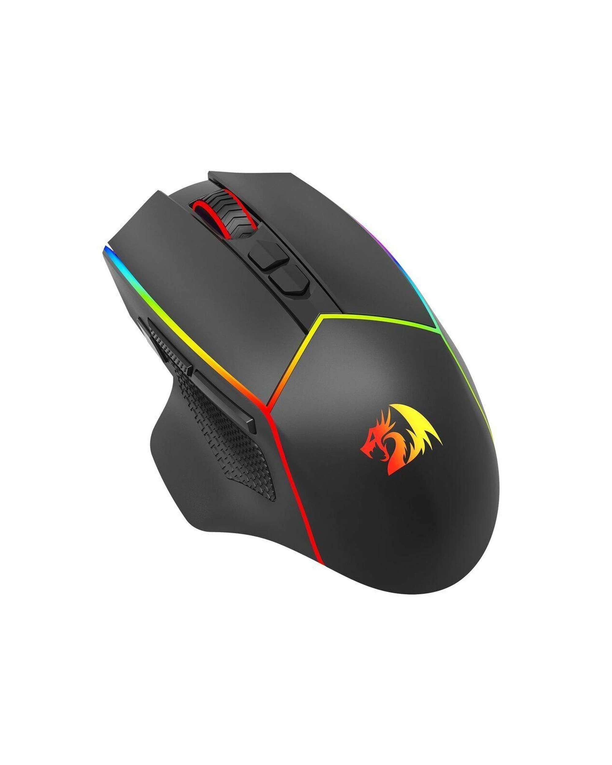 4 Redragon M814RGBPRO Axe Pro Honeycomb TriMode RGB Gaming Mouse - Black, 4 of 10