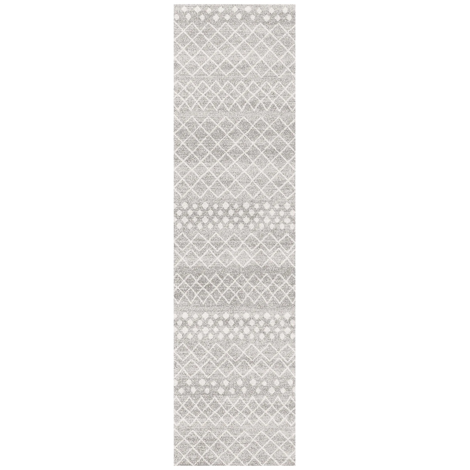 2 Common Ground Rugs Bluebay 454 300x80cm - Medium Runner Rug - Silver, 2 of 5