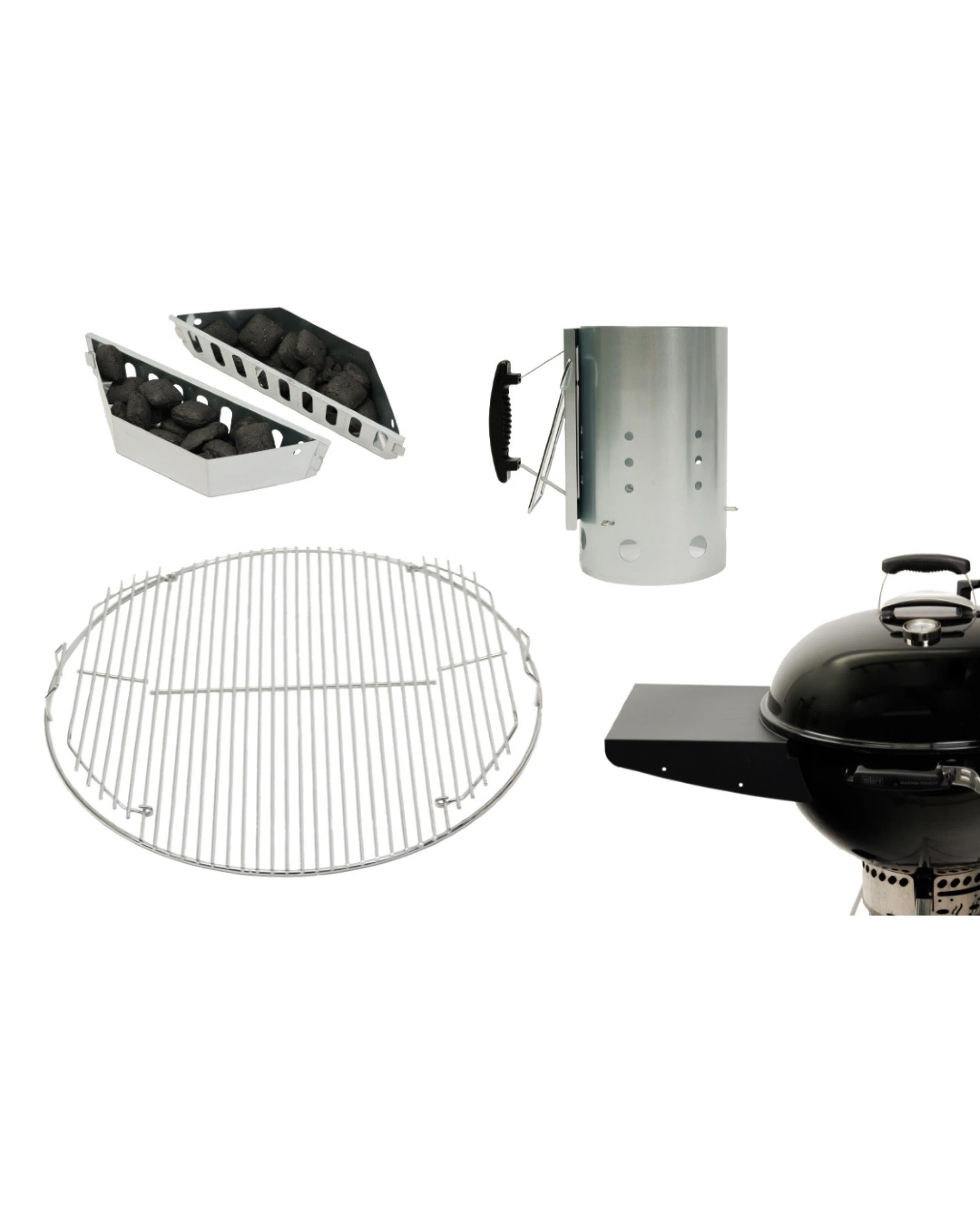 1 Campaquip Weber Kettle Compatible Deluxe BBQ Accessory Combo, 1 of 5