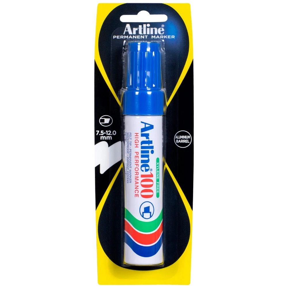 1 Artline 100 Permanent Marker Blue, 1 of 3