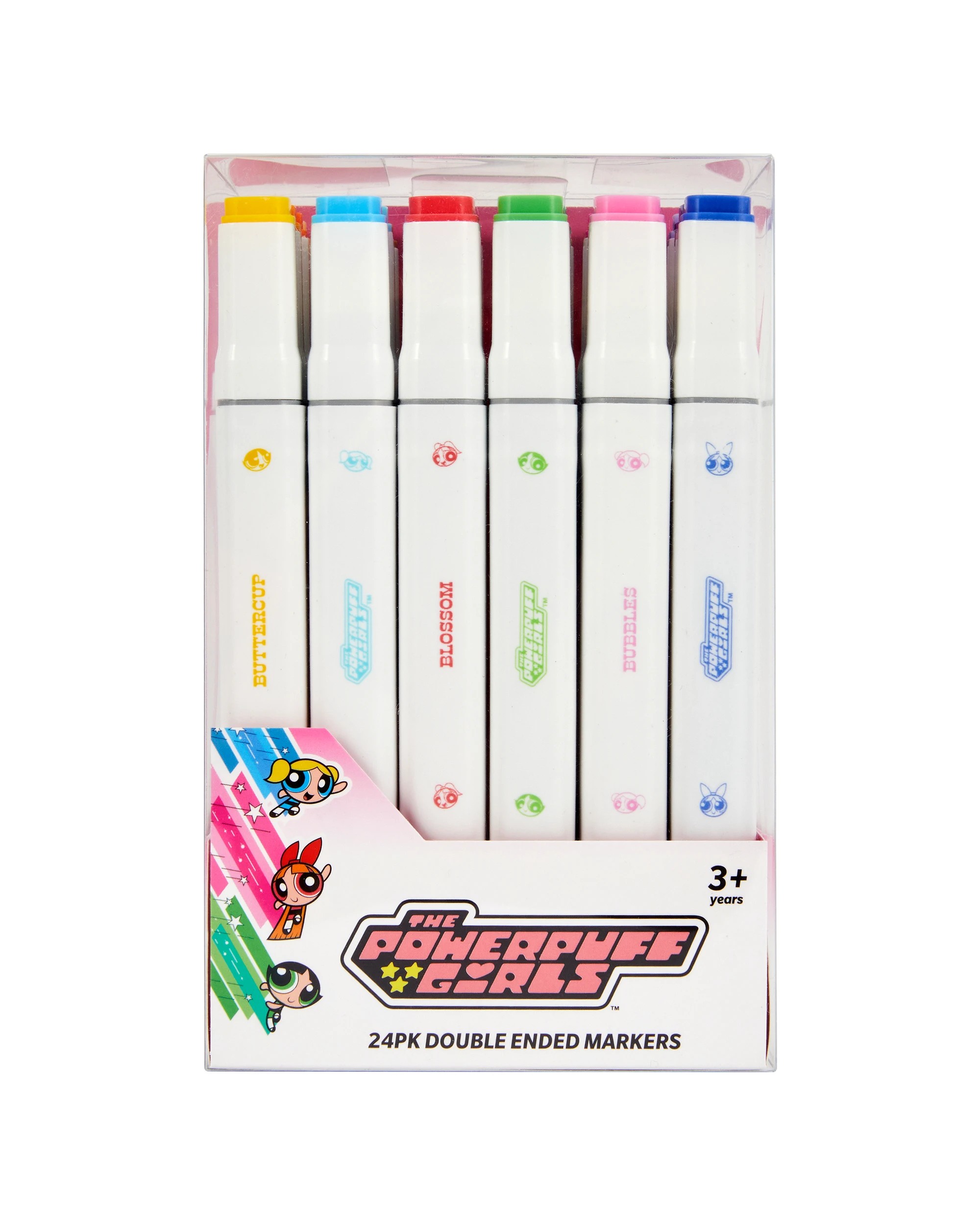 1 24 Pack The Powerpuff Girls Double Ended Markers, 1 of 9
