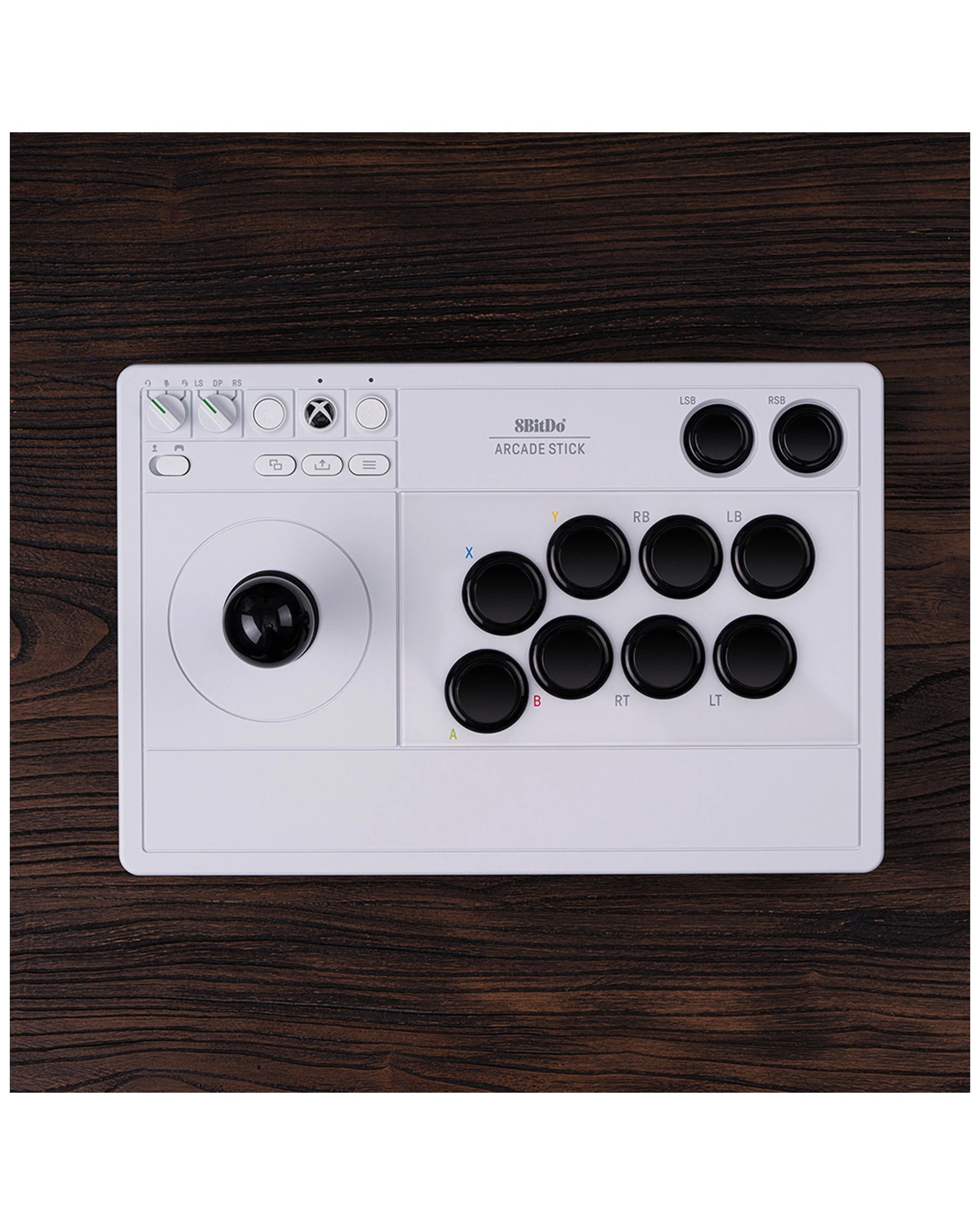 3 8bitdo Arcade Stick Wired Wireless Controller For Xbox Windows White Edition - White, 3 of 3