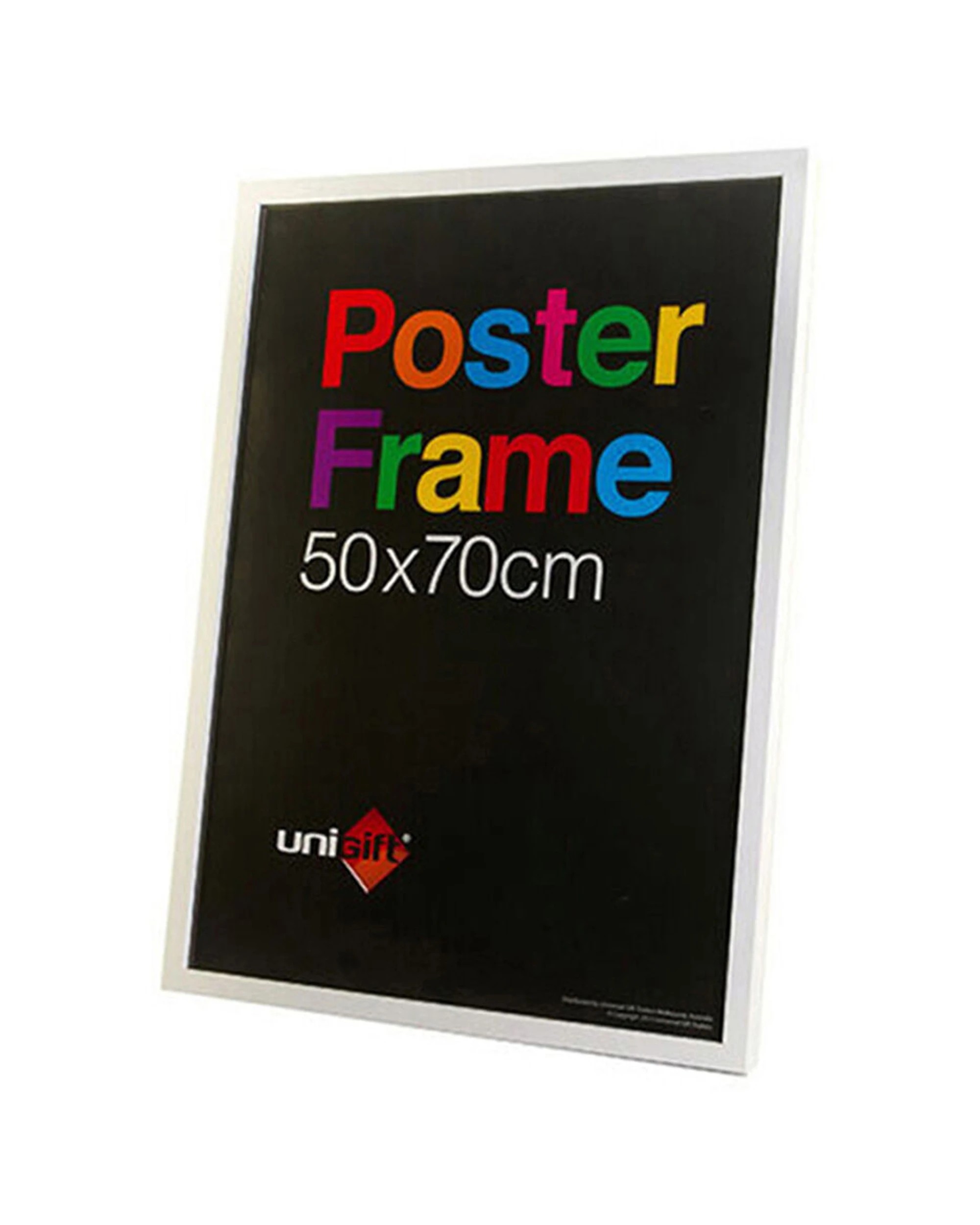 1 Unigift Wooden Glass Hanging Poster Picture Photo Frame - White, 1 of 1