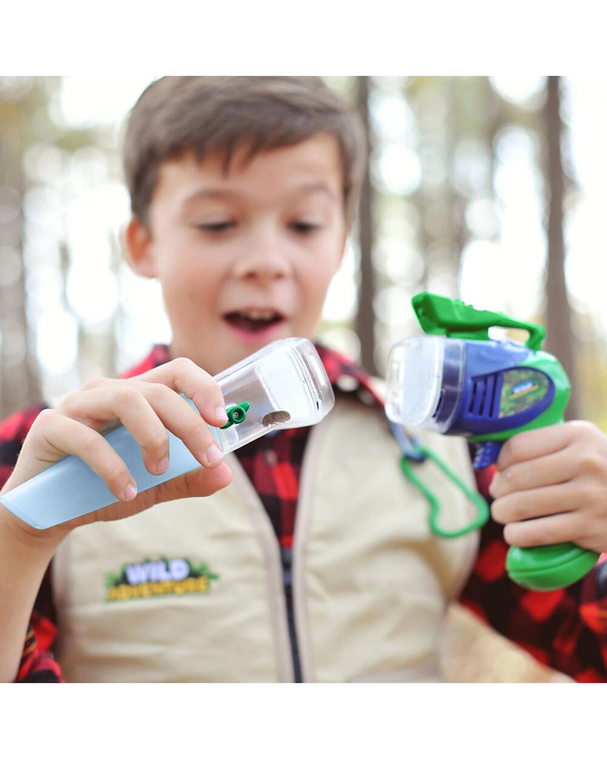 6 WILD ADVENTURE 2PK Lazer Bug Sucker STEM Outdoor Kids Toy Set With Extra Capture Pod - Multi, 6 of 6