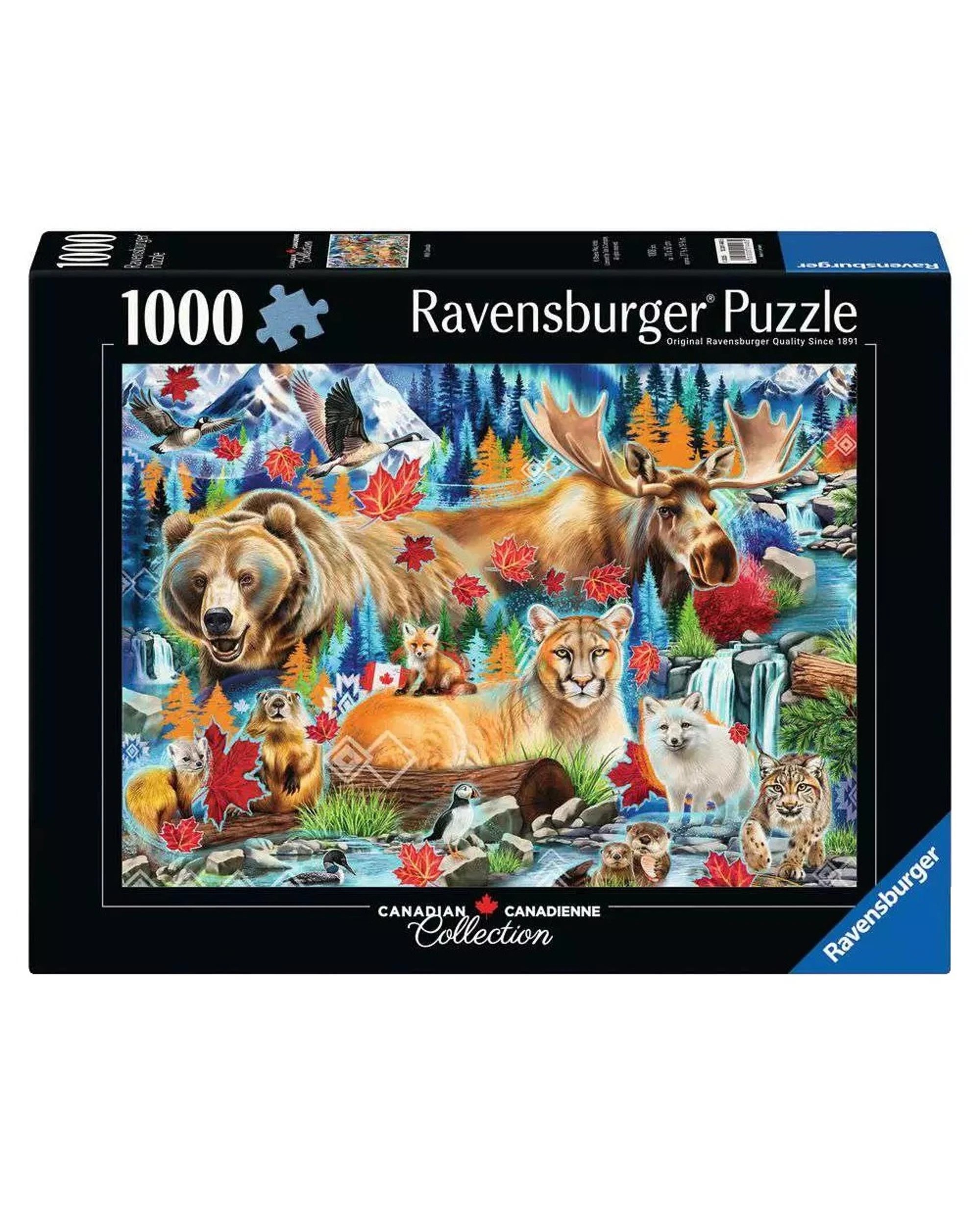 1 Ravensburger Canadian Collection Wild Canada 1000 Piece Jigsaw Puzzle, 1 of 2