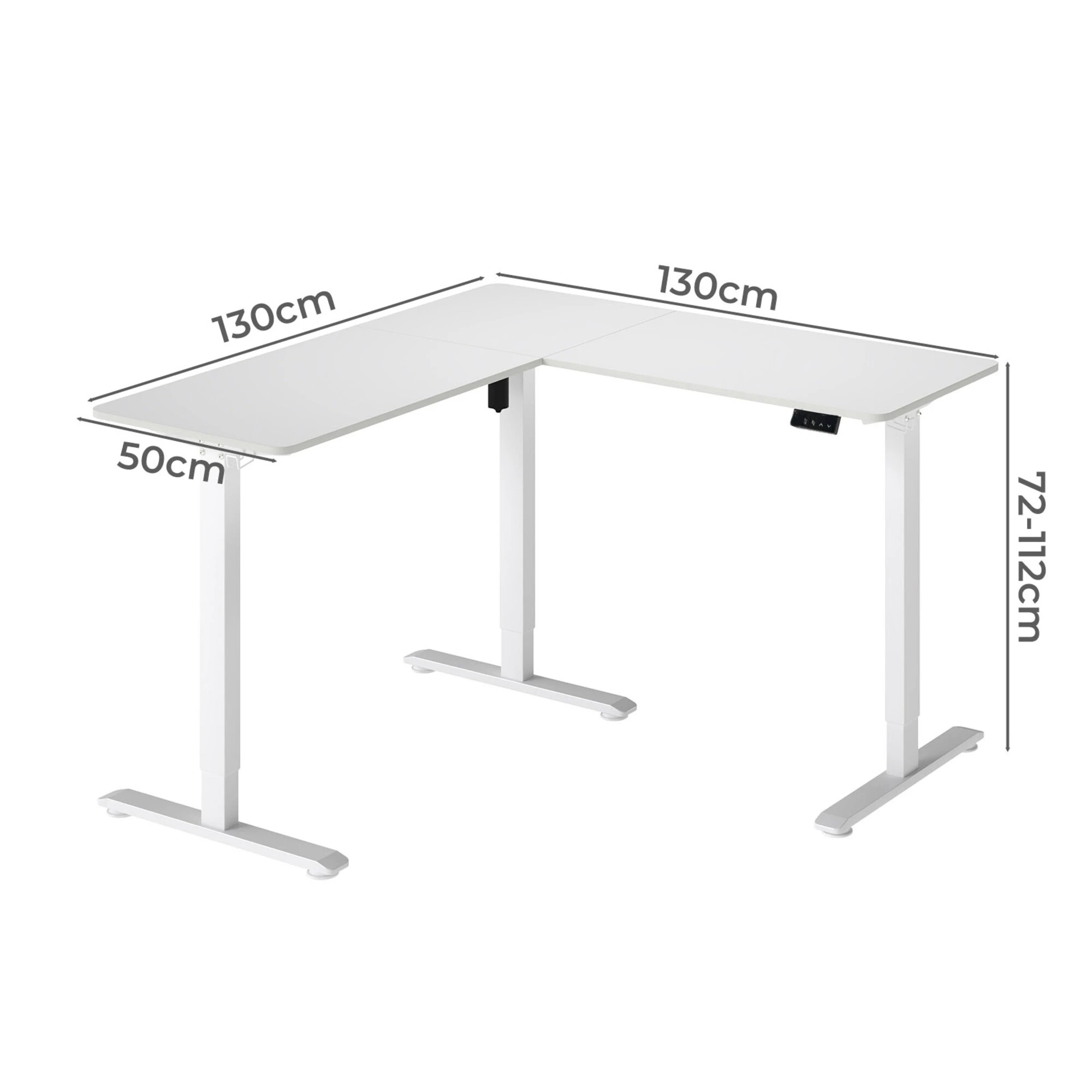 3 Levede Electric Standing Desk - White, 3 of 9
