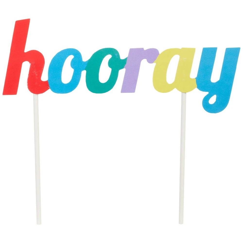 1 Otto General Paper Cake Topper Hooray, 1 of 2