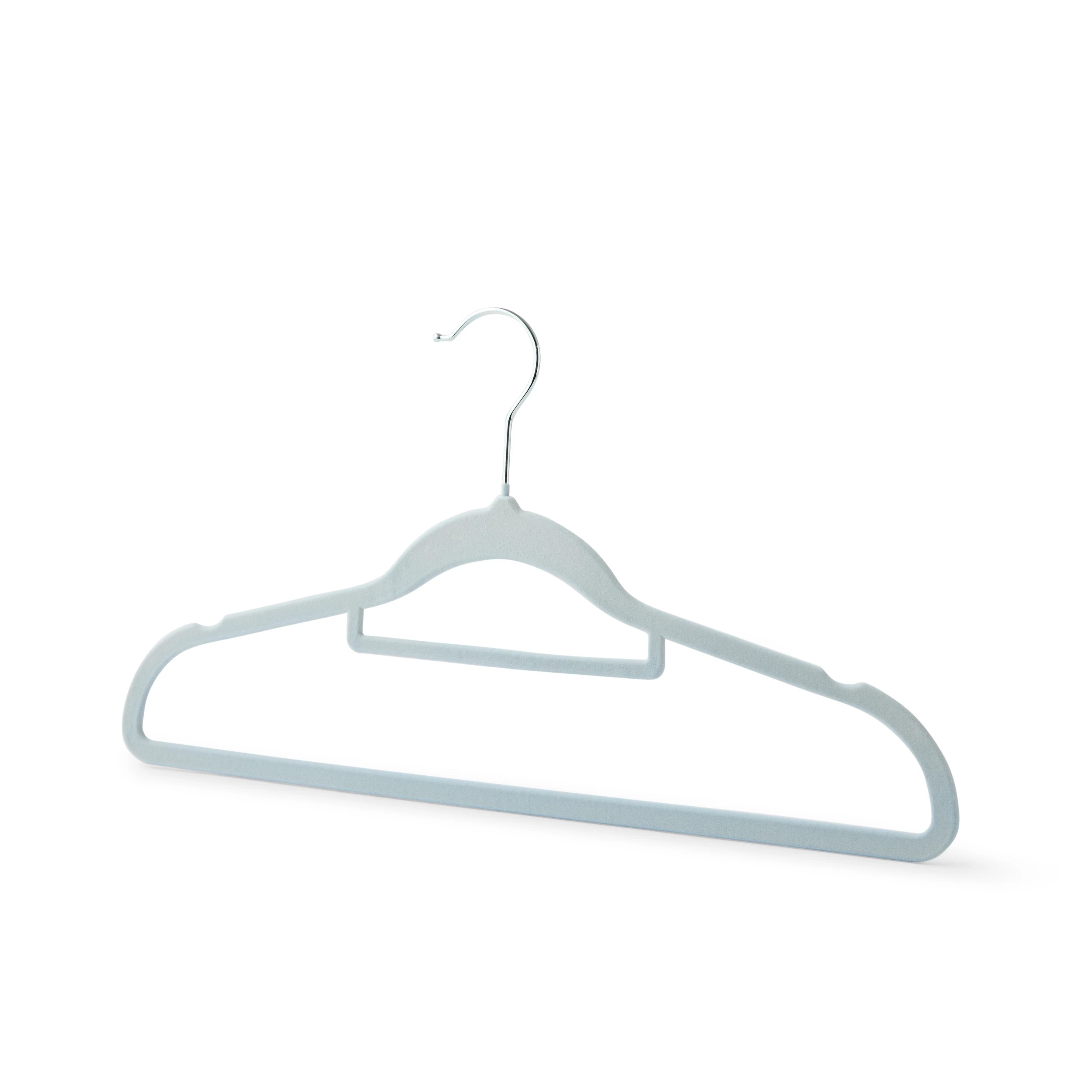 2 30 Pack Flocked Hangers - Blue, 2 of 8