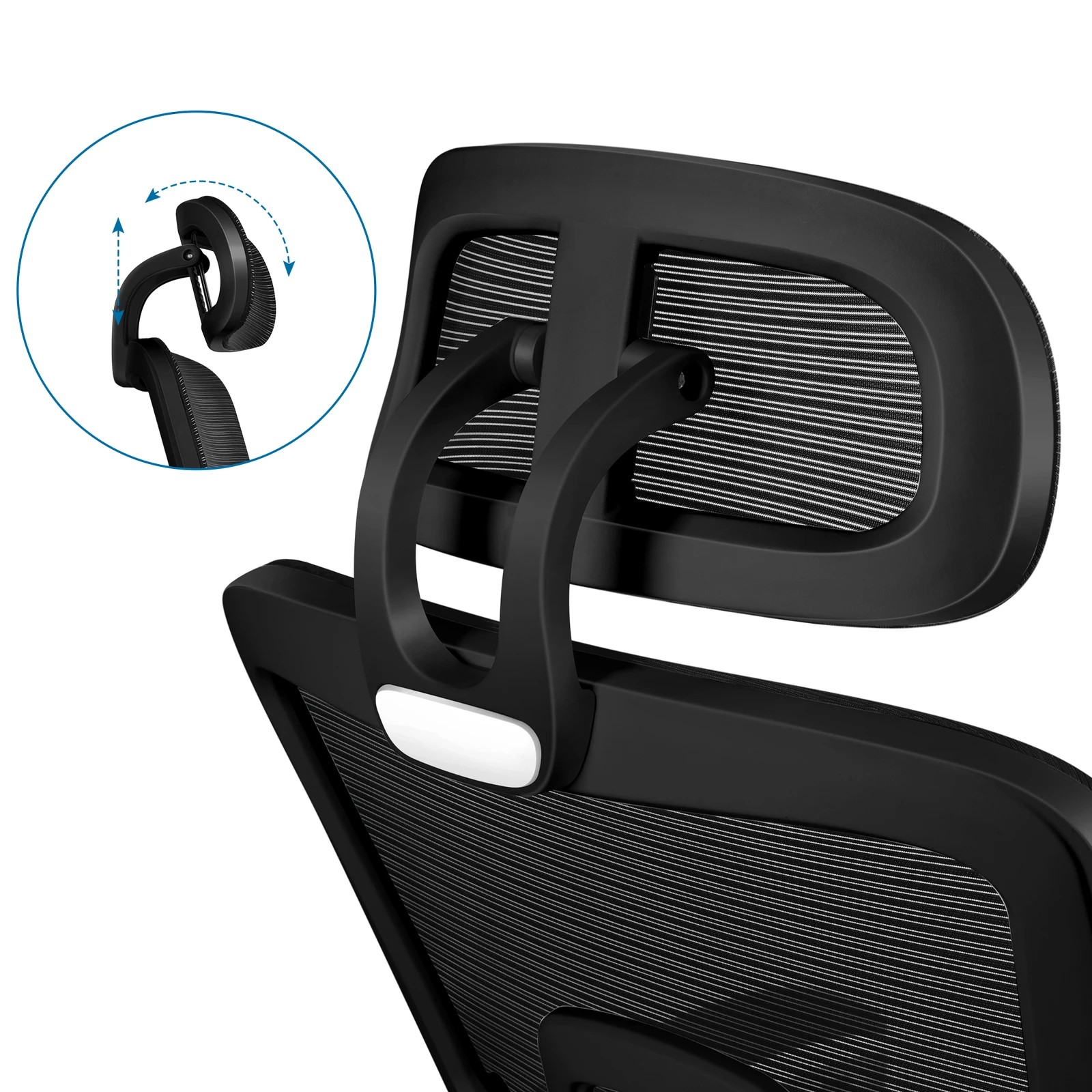 7 Alfordson Mesh Office Chair Racing Ergonomic Executive Computer Recliner Work - Black, 7 of 10