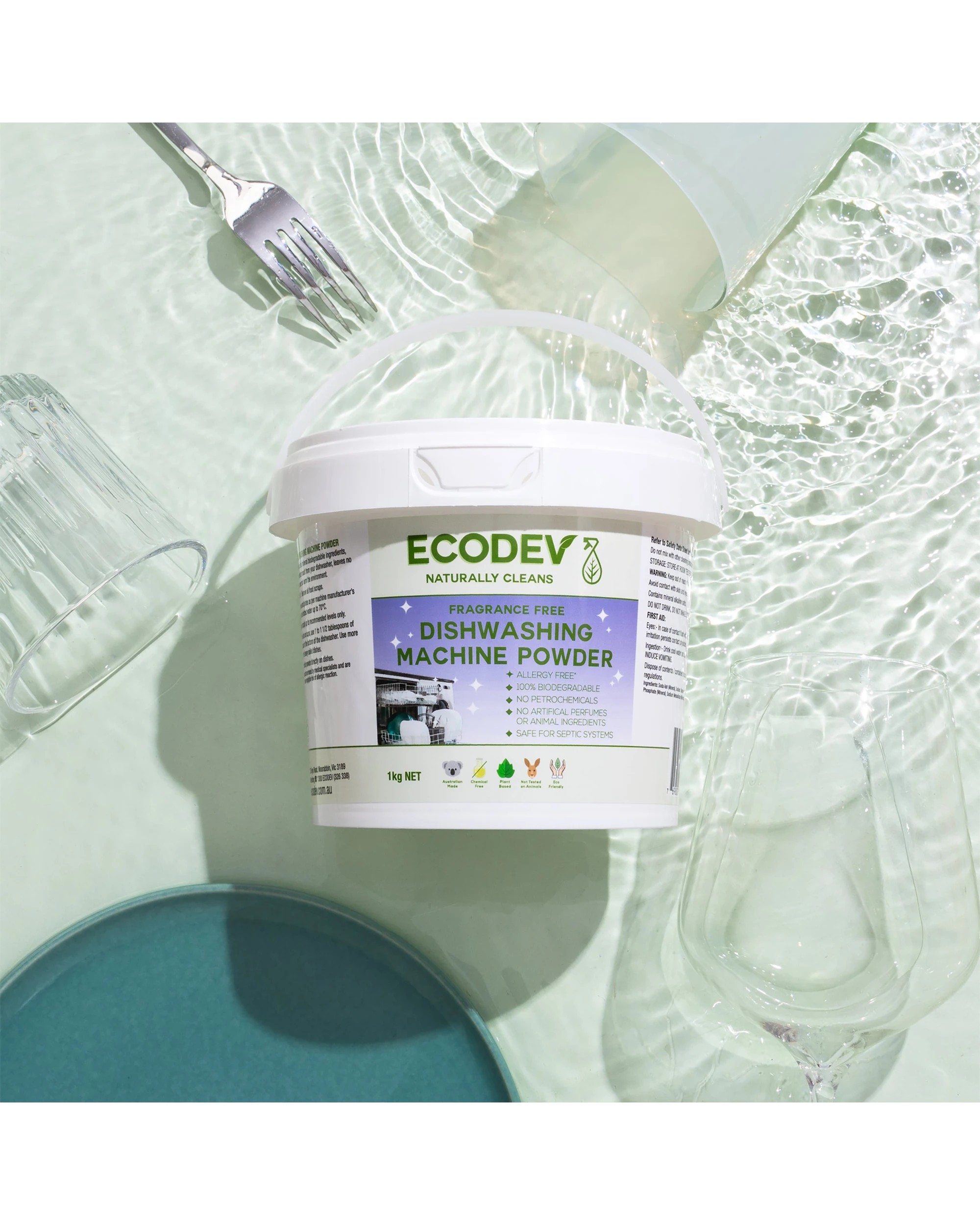 2 Ecodev Dishwasher Machine Powder Unscented Biodegradable 1KG, 2 of 2