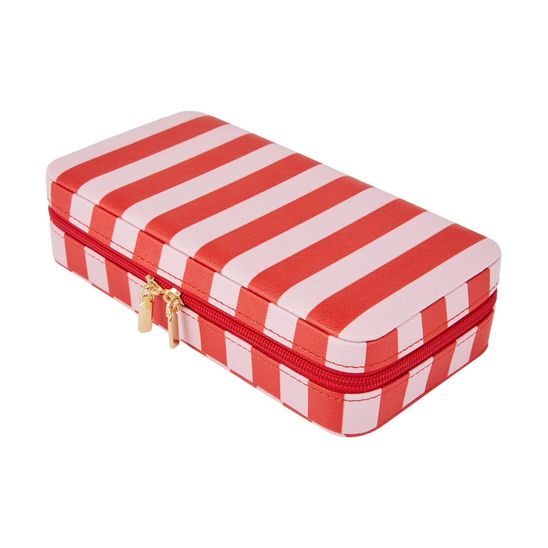 2 Red Stripe Jewellery Case, 2 of 6