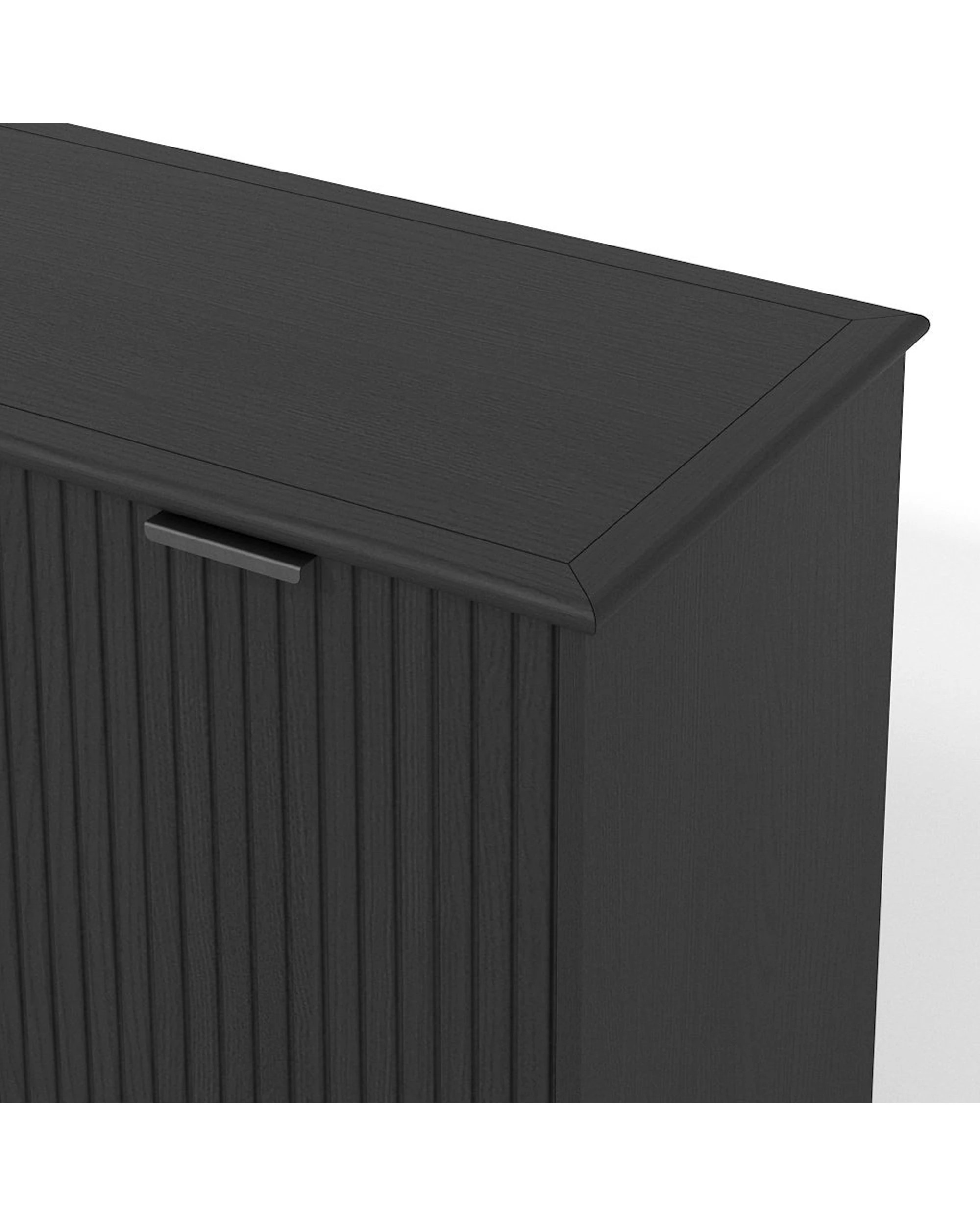5 Alpine Bay Sorrento 3 Door Adjustable Sideboard Cupboard Decor Woodgrain - Black, 5 of 8
