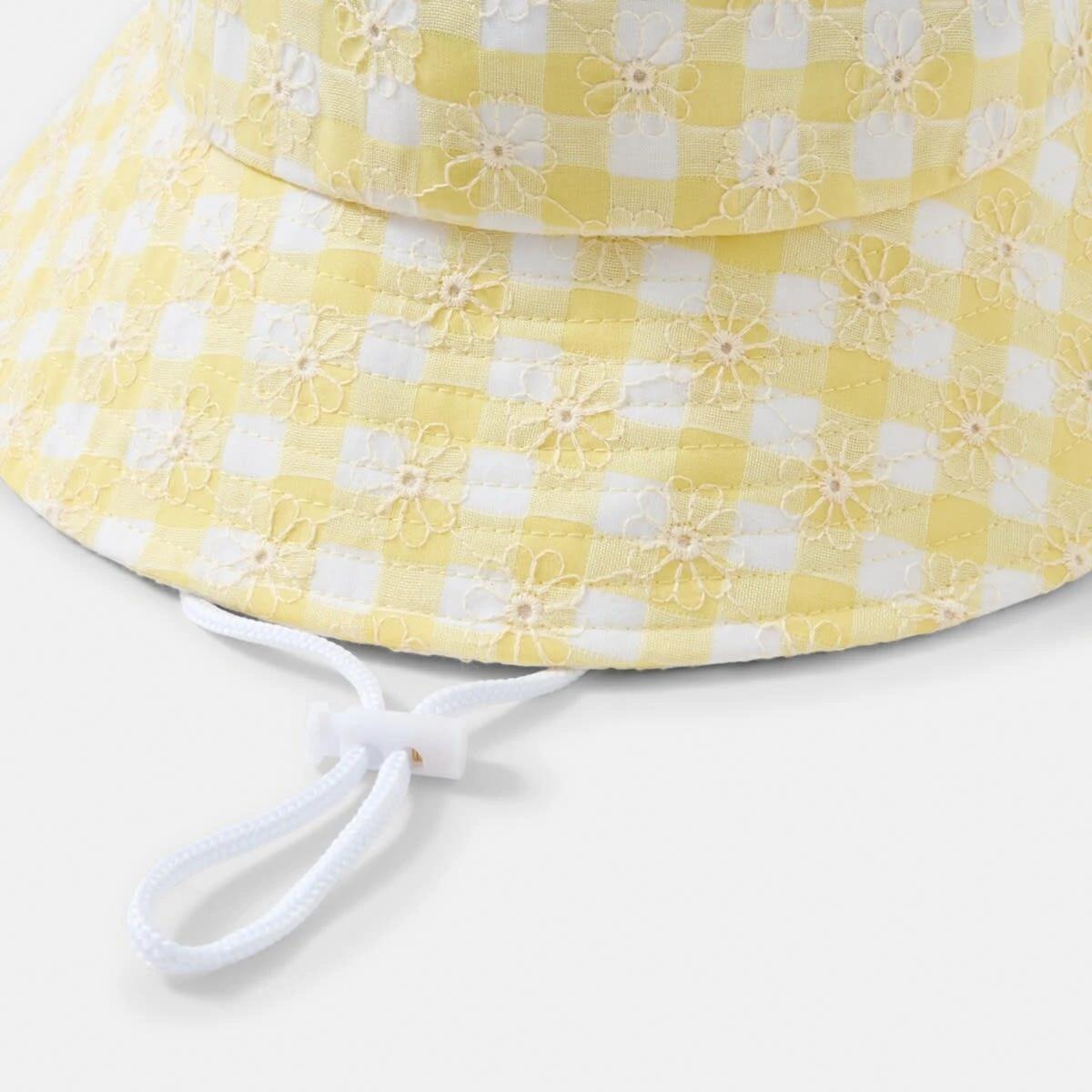 2 Sun Hat YELLOW GINGHAM, 2 of 2