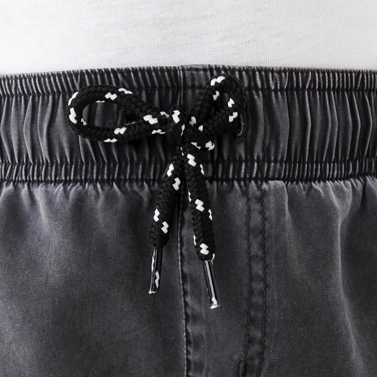 3 Washed Shorts BLACK, 3 of 8