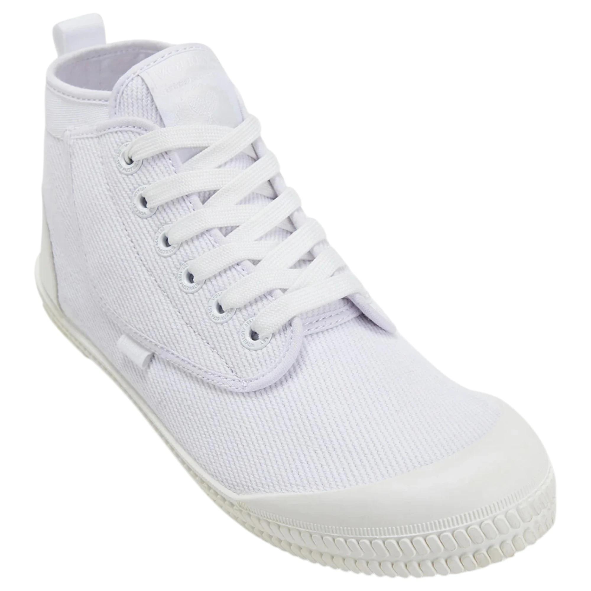4 Volley Mens Heritage High Top Casual Shoes WHITE, 4 of 7