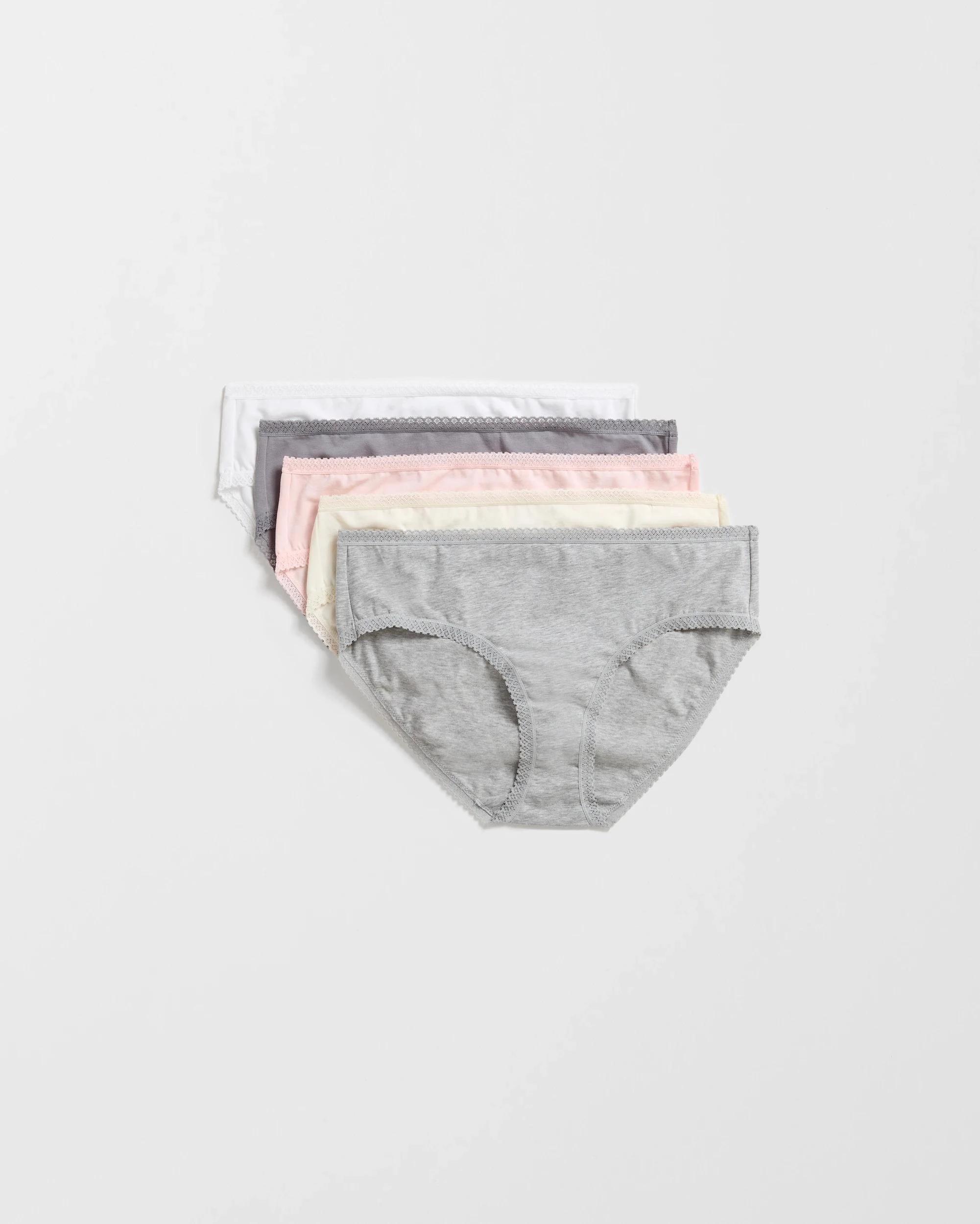 1 Target Woman Womens Australian Cotton Blend Midi Briefs 5 Pack SAGE BLUSH, 1 of 4