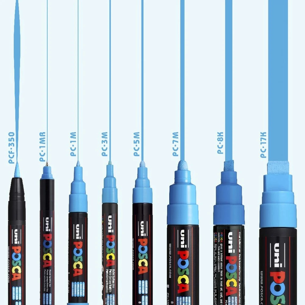 4 POSCA PC 5M Paint Marker Sunshine Yellow, 4 of 4