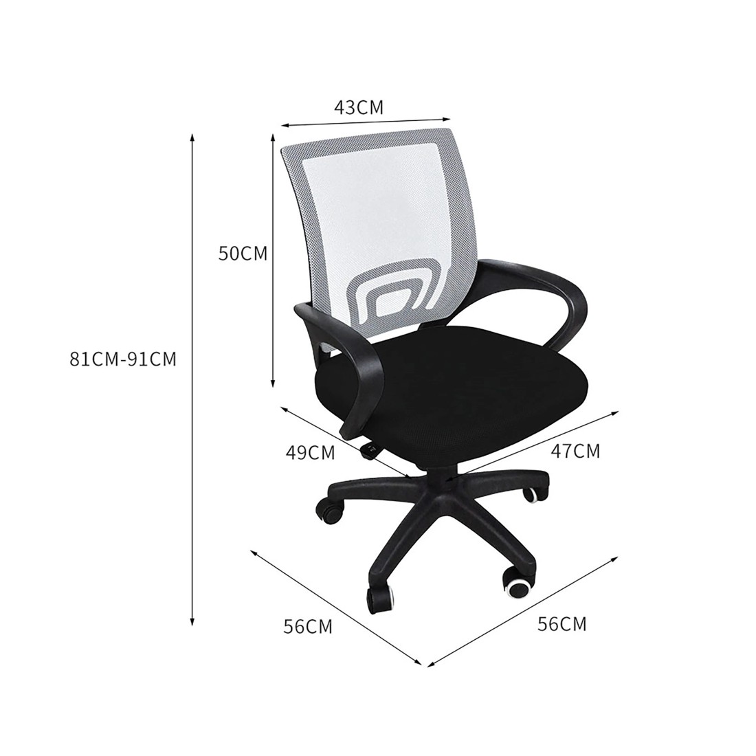 3 Levede Mesh Offic Chair, 3 of 6