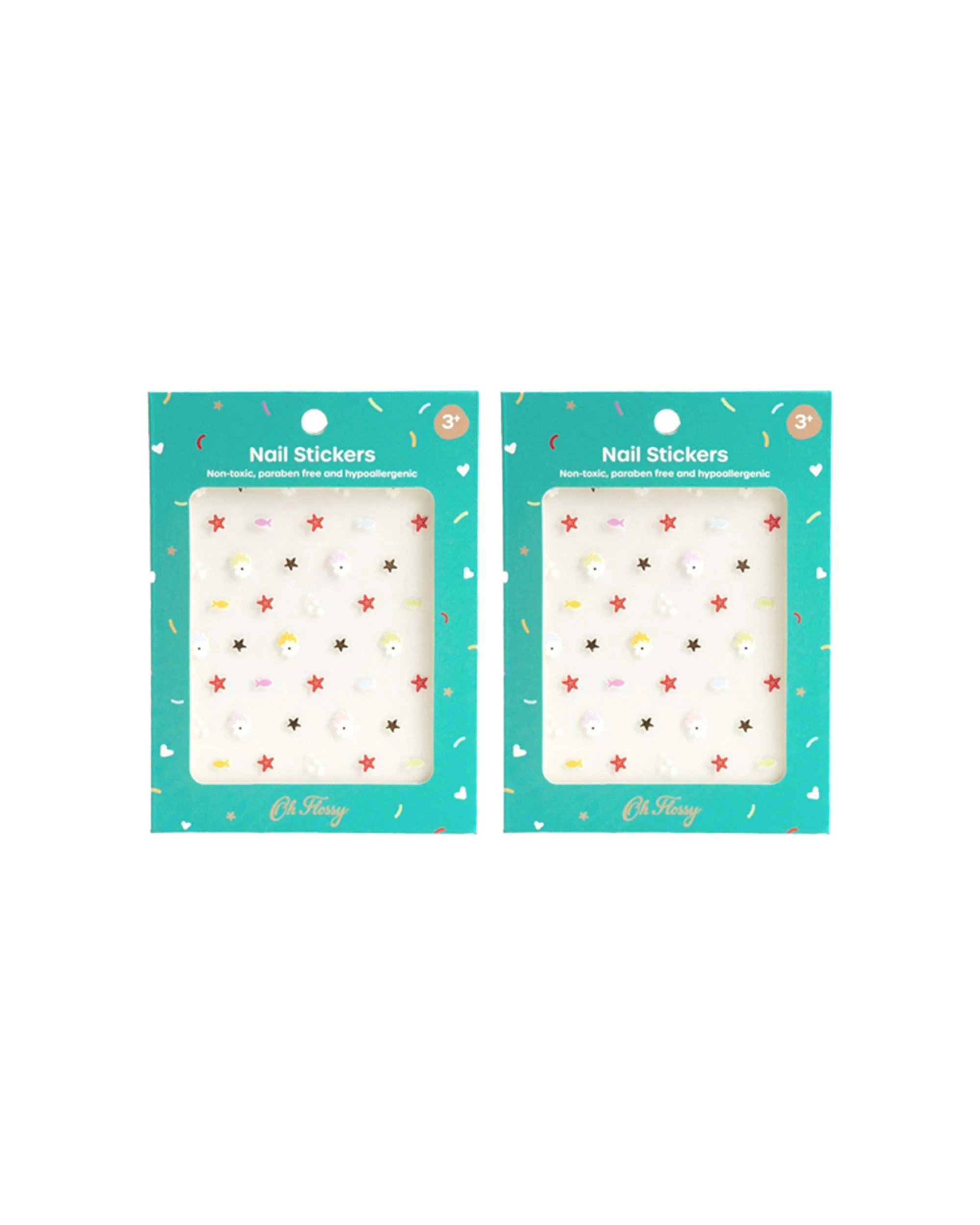 1 OH FLOSSY Non-Toxic Kids Nail Stickers Design Under The Sea - Multi, 1 of 3