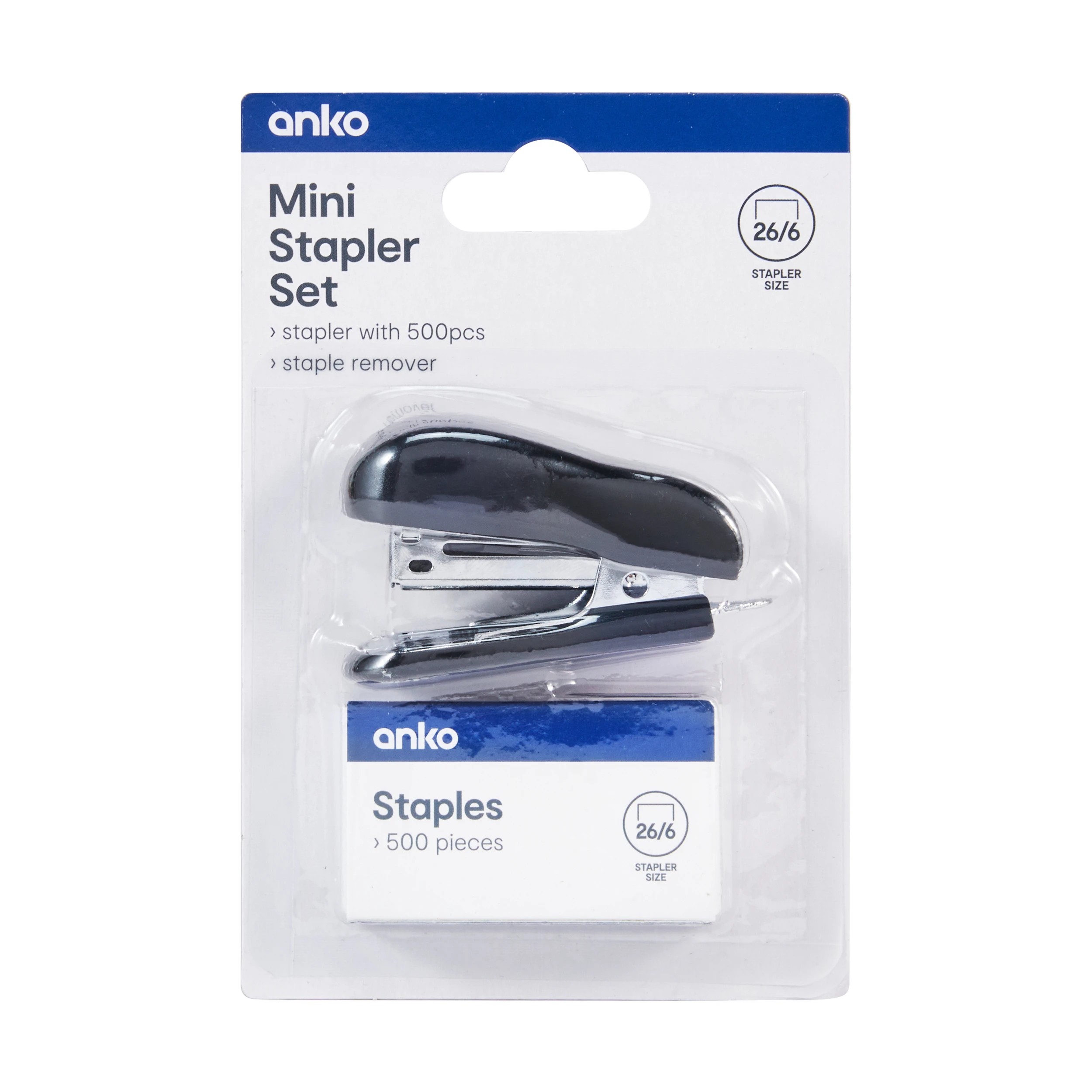 1 Mini Stapler Set - Black, 1 of 7