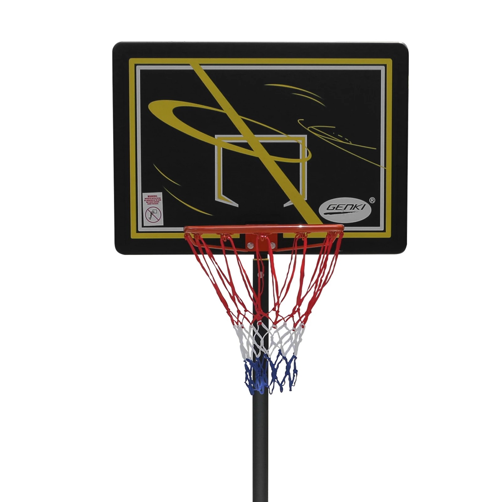 2 Genki 1.55-2.6m Kids Adult Portable Basketball System - Multi, 2 of 4