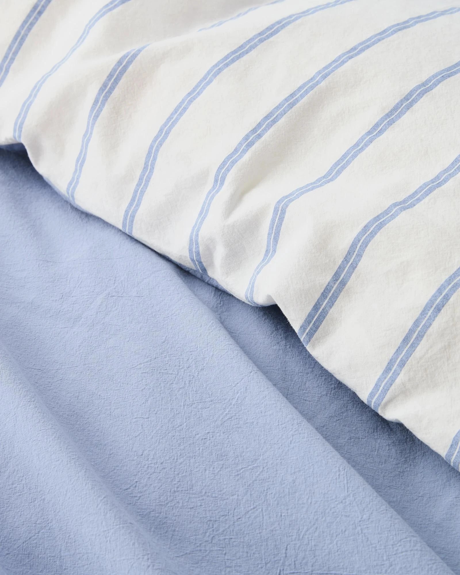 5 Arlo Stonewash Stripe Quilt Cover Set - Queen Bed - Blue, 5 of 8