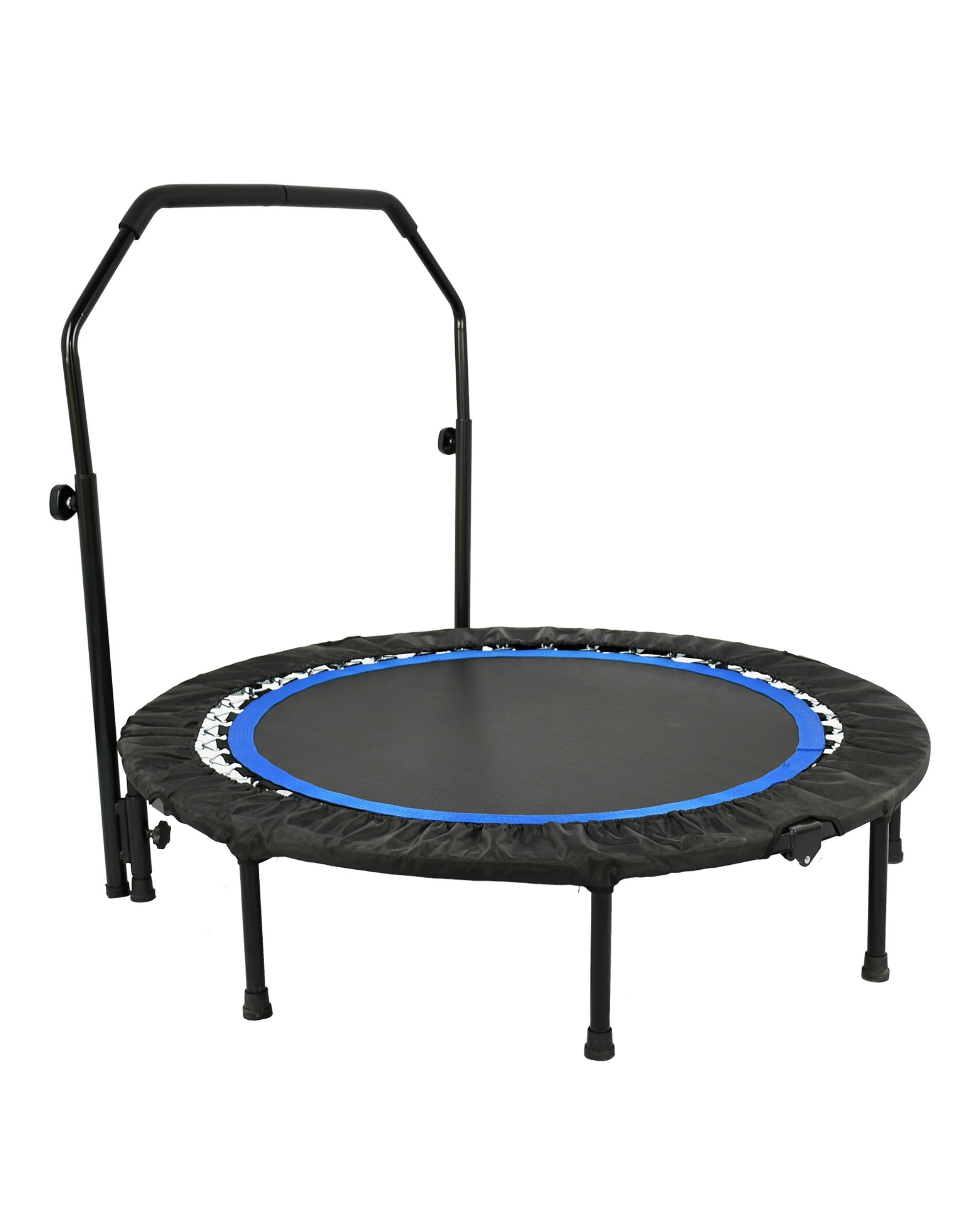 6 Advwin 48" Mini Trampoline Rebounder Max Load 200KG with Adjustable Foam Handle Suitable for Adult and Kids Blue, 6 of 7