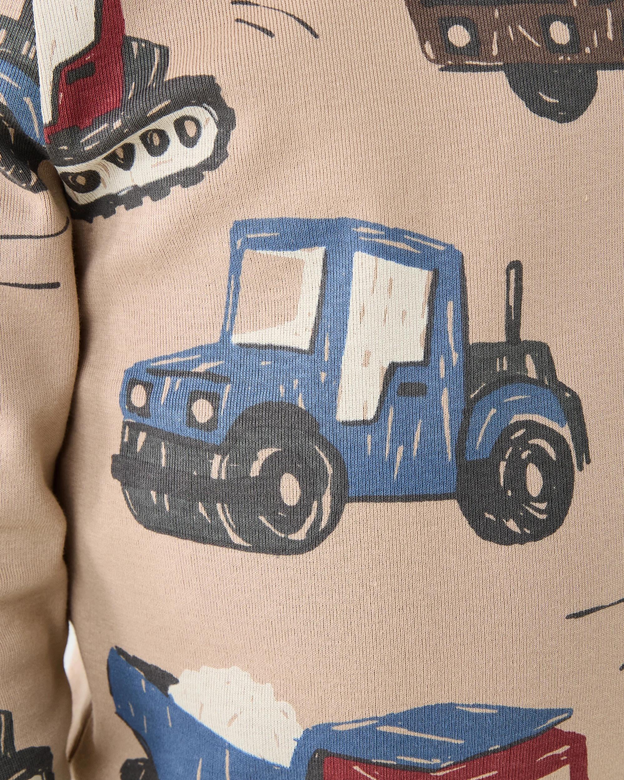 5 Rib Pyjama Set Brn Dig, 5 of 5