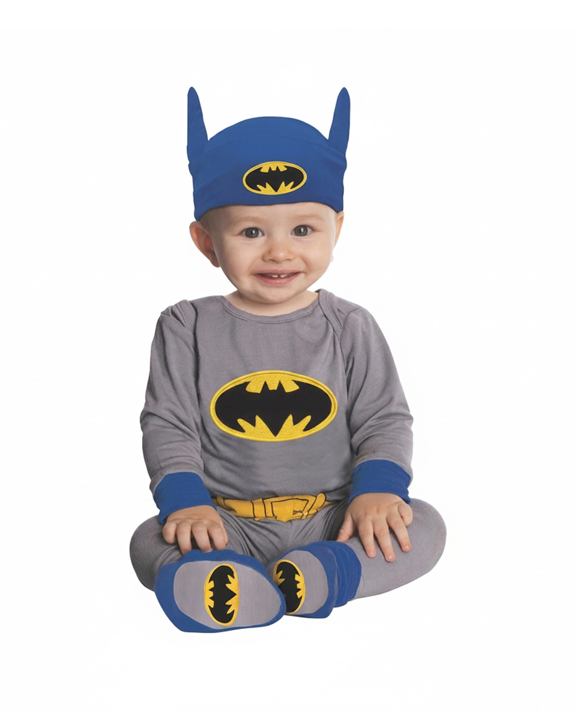 1 Rubies Deerfield Batman One-Piece Infants 6-12 Months Baby Costume Outfit - Grey, 1 of 1
