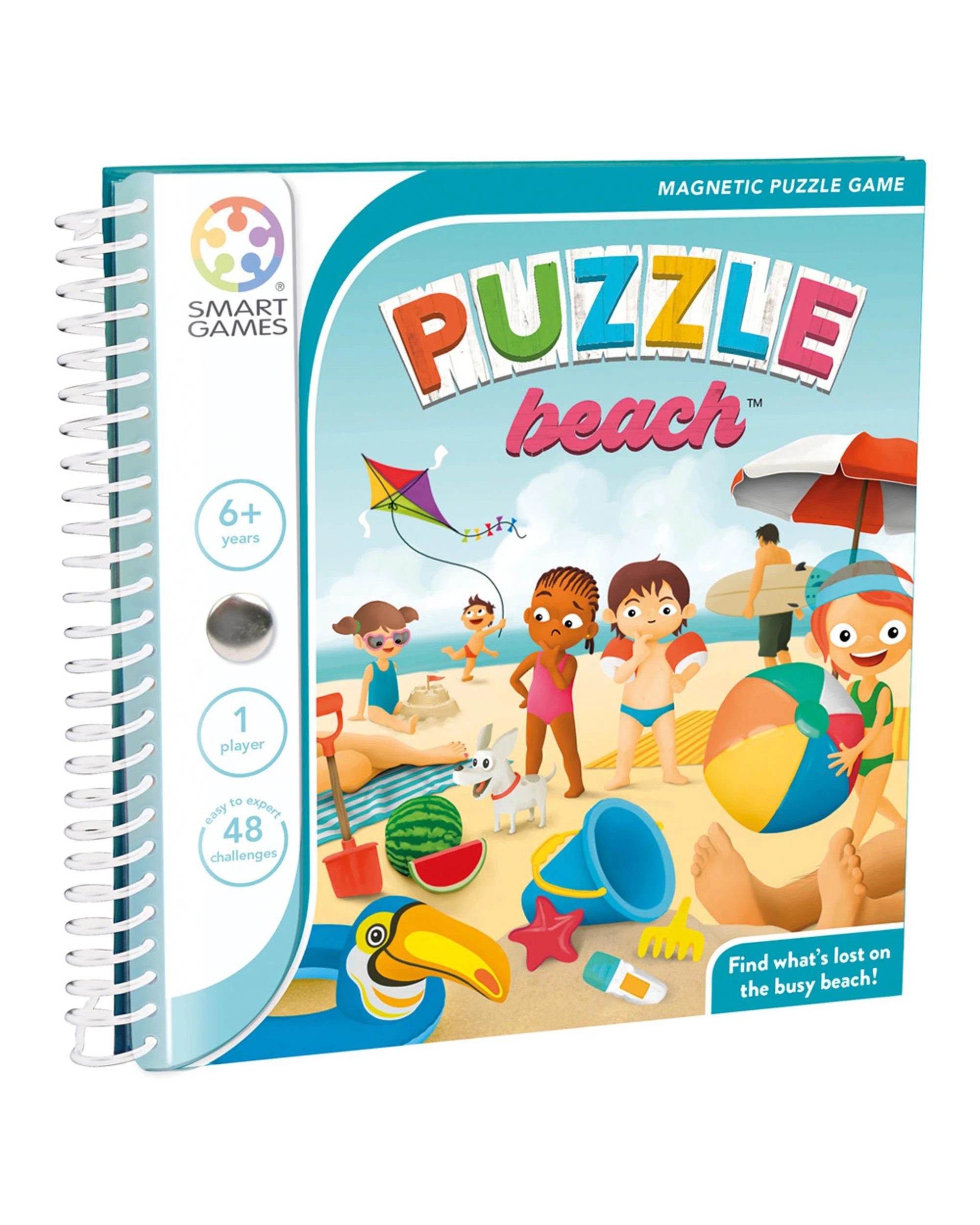 1 Smart Games Puzzle Beach Magnetic Travel Puzzle Game, 1 of 2