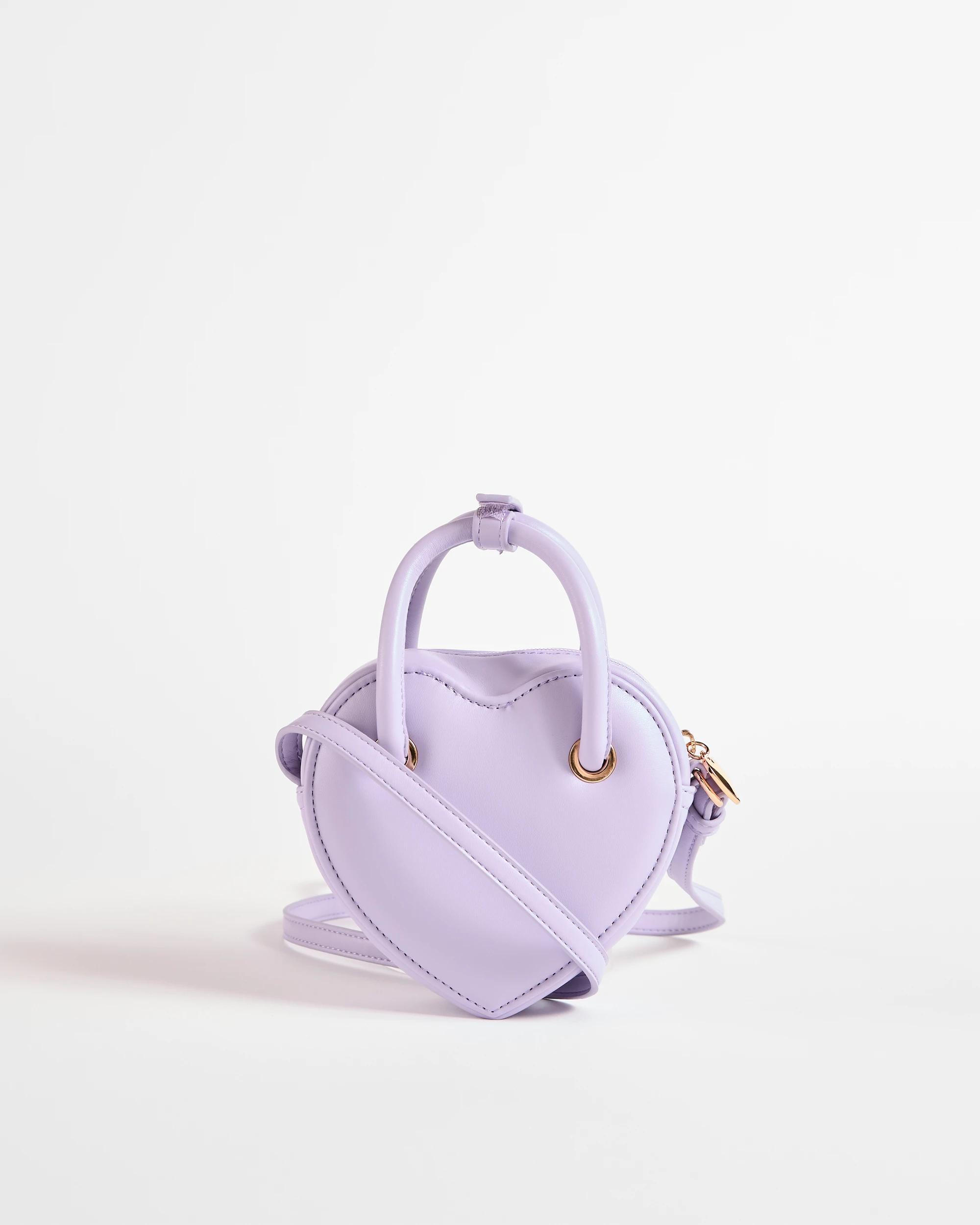 1 Target Kids Heart Shaped Crossbody Bag LILAC, 1 of 1