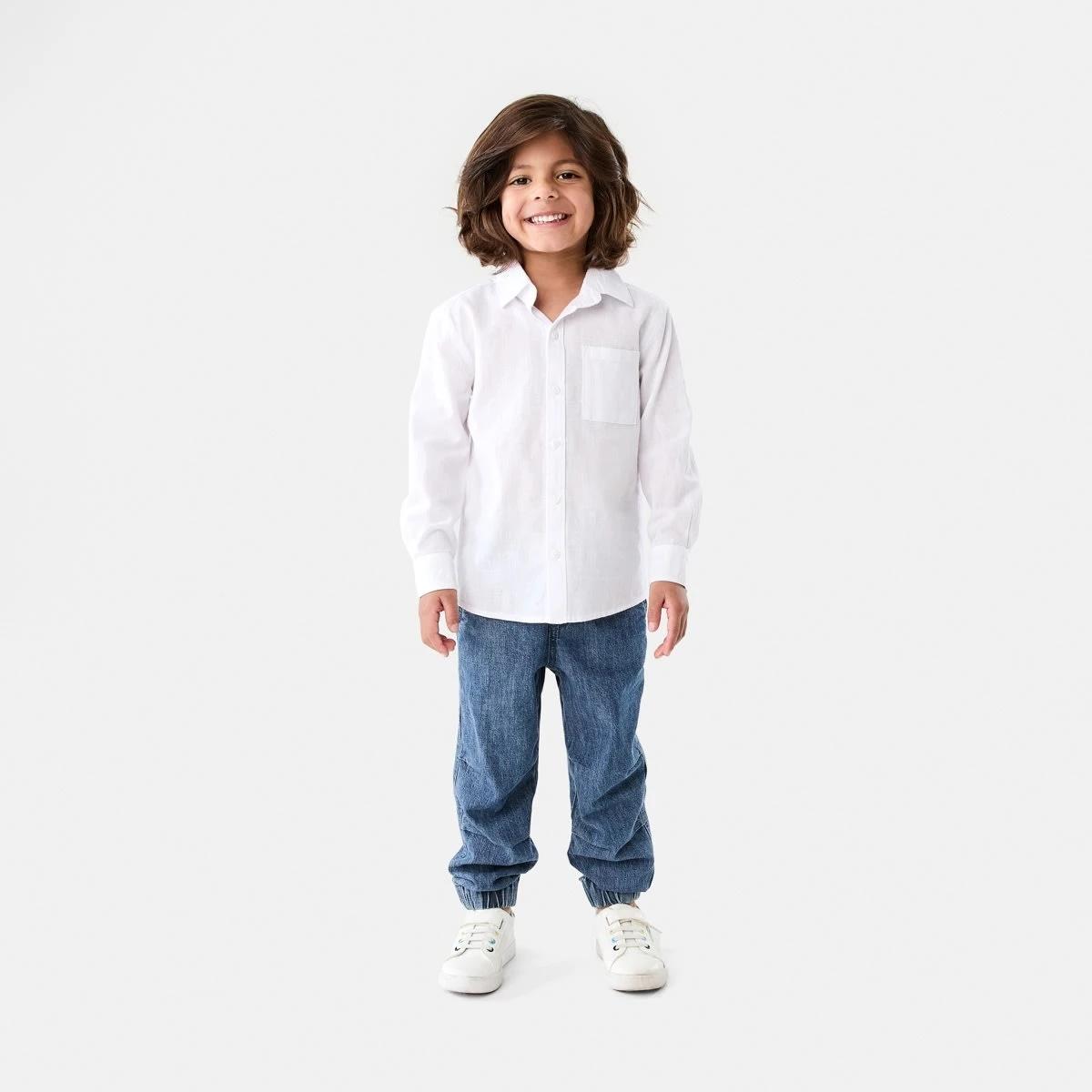 8 Long Sleeve Linen Shirt WHITE, 8 of 9
