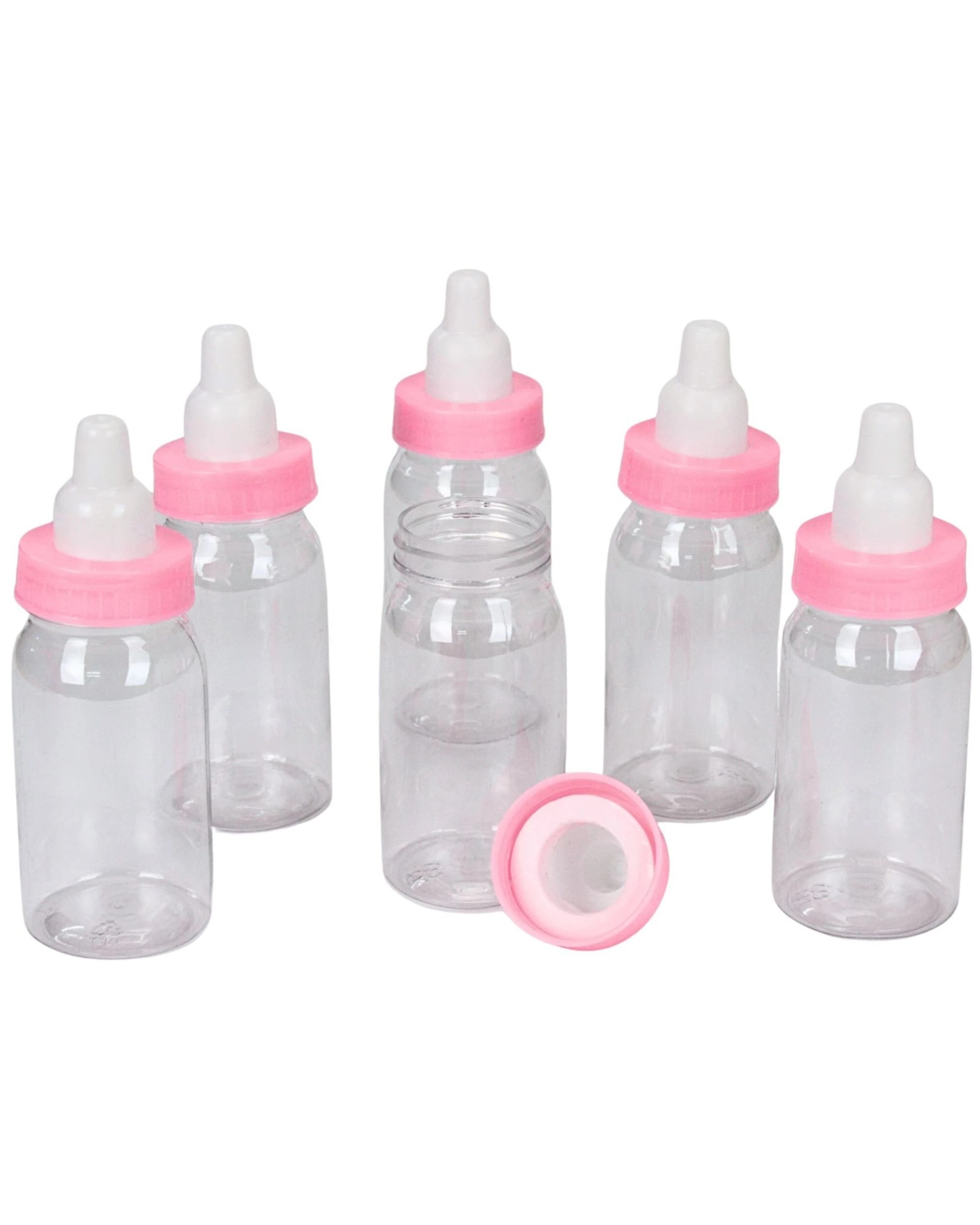 1 Party Maker Fillable Baby Bottles Pack of 6 - Pink, 1 of 1