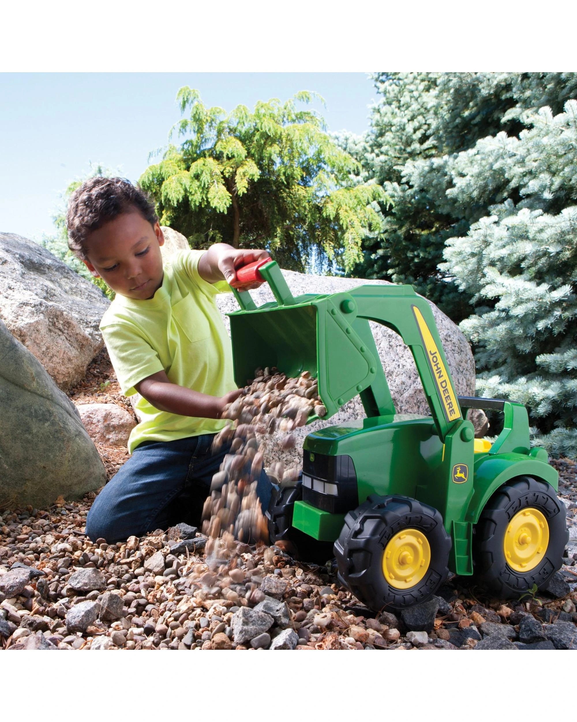 3 John Deere Kids 21 inch Big Scoop Tractor with Loader, 3 of 3