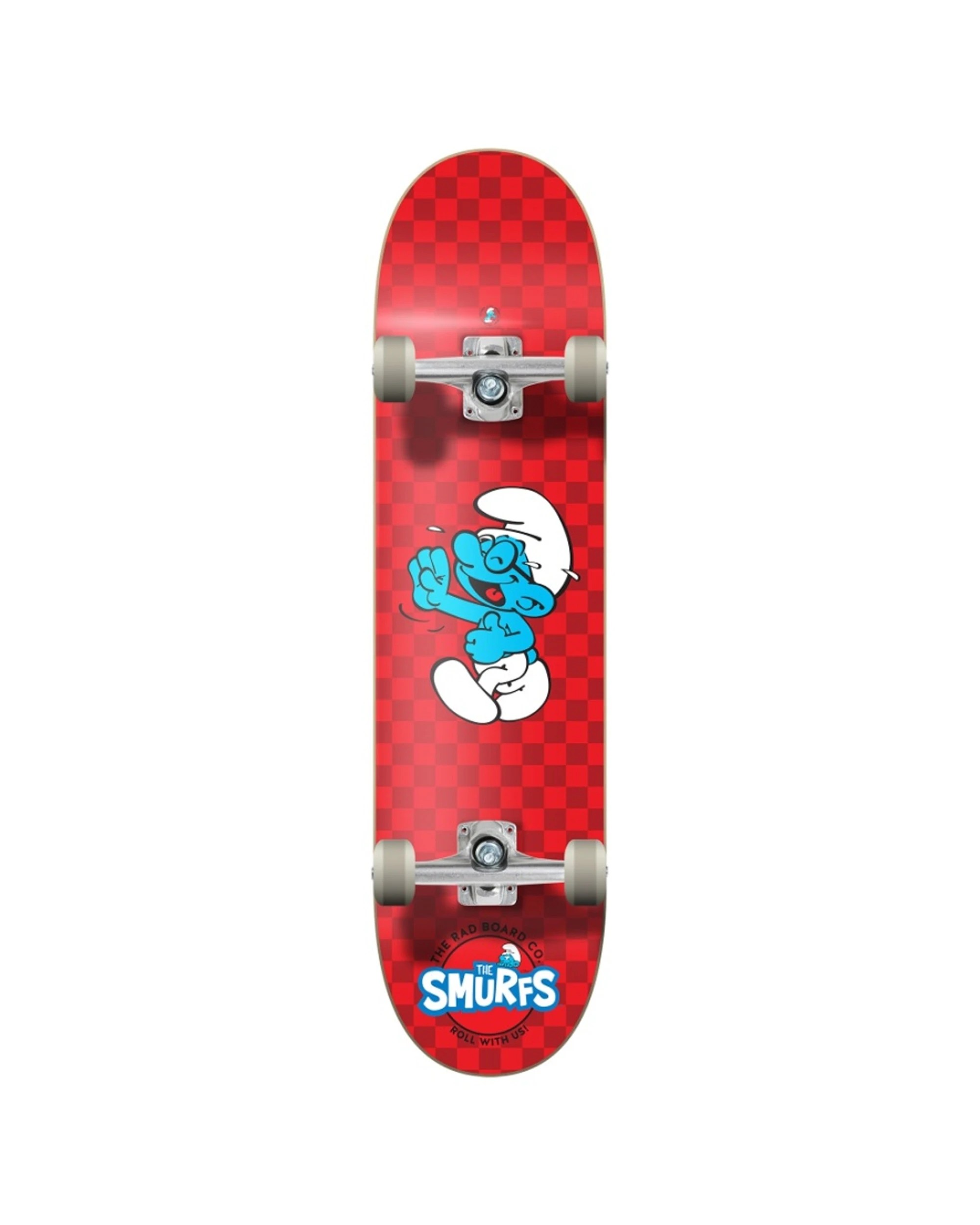 1 Rad Board Co Smurfs Complete Skateboard Dude Crew Brainy Laughing 7.75 Inch - Multi, 1 of 7
