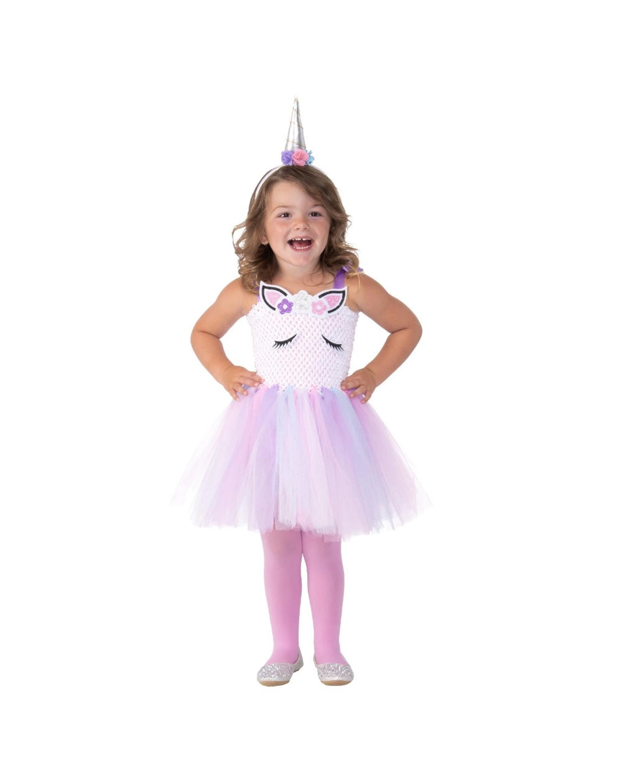 1 Unicorn Tutu Toddler Costume Size 1-2 Years, 1 of 4