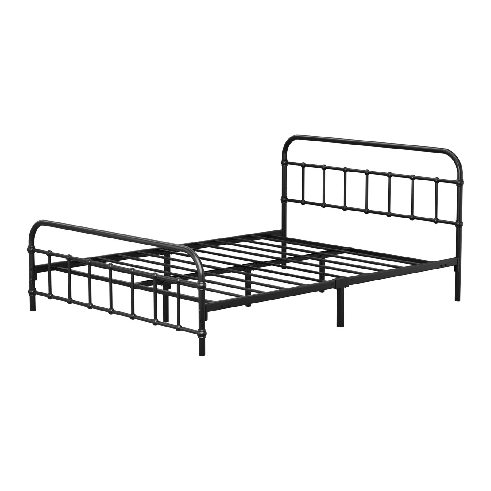 7 Oikiture Metal Bed Frame Double Size Bed Base Platform
 - Black, 7 of 9
