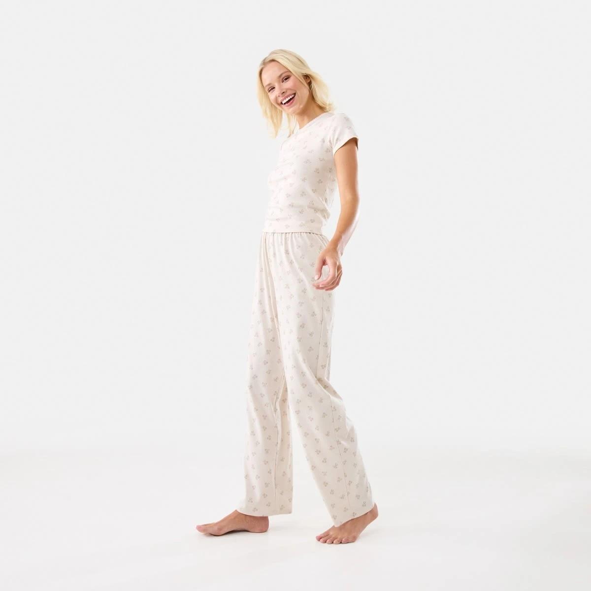 3 Short Sleeve Pointelle Fitted T-shirt Tdy Bear L, 3 of 7