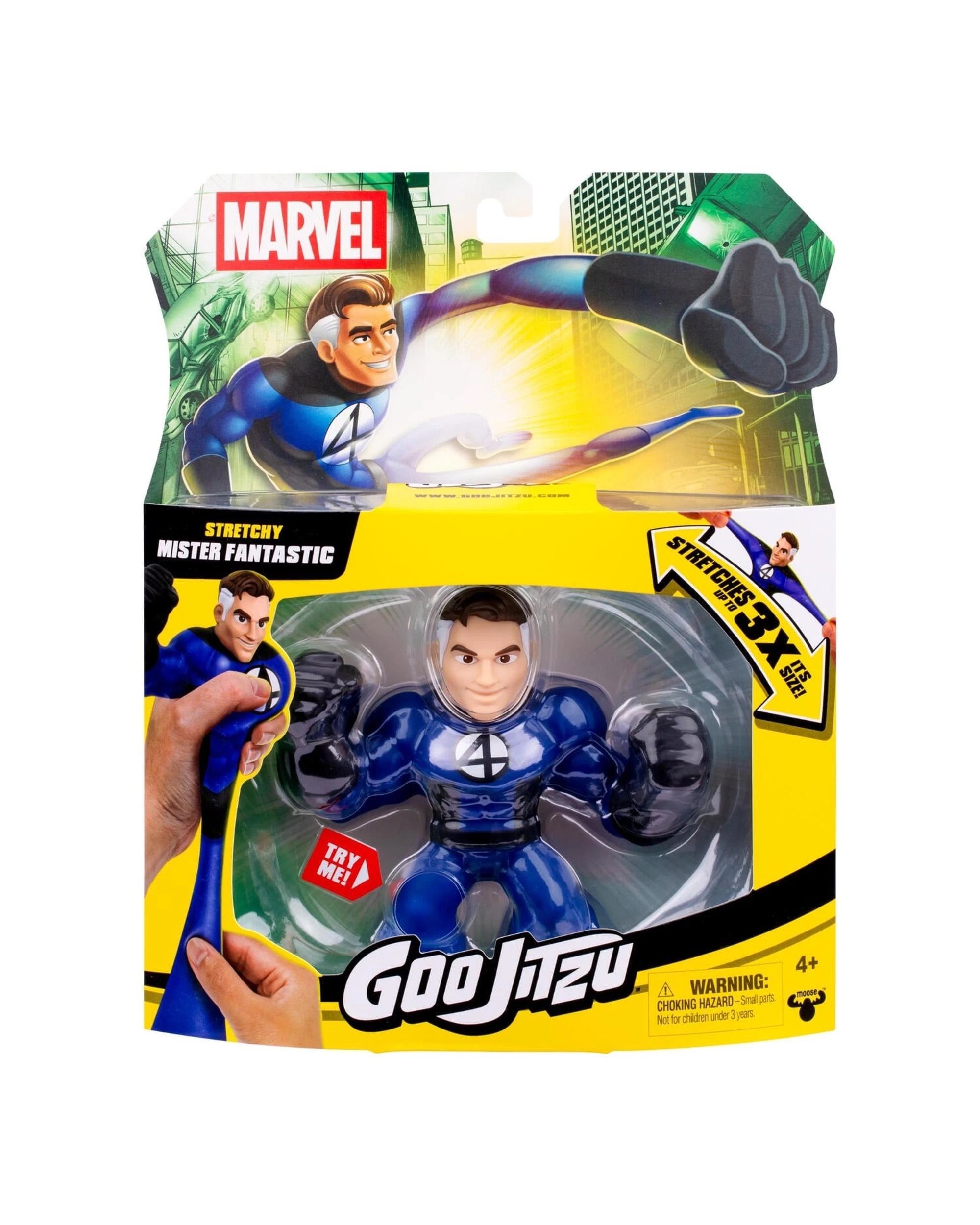 4 Heroes of Goo-Jit-Zu Marvel Series 12 Hero Pack Mister Fantastic, 4 of 7